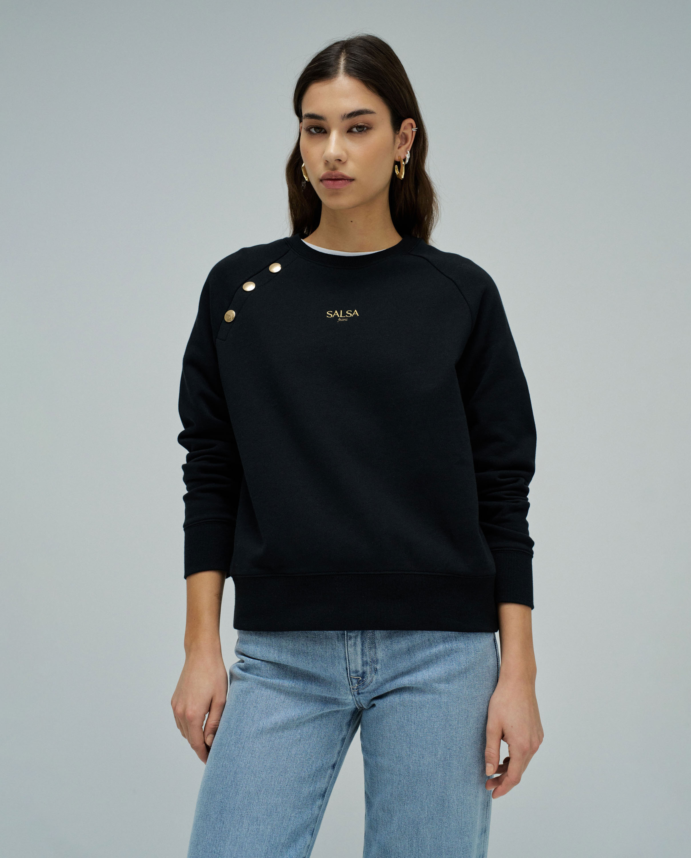 Imagem 0 de Sweatshirt com Branding e Corte Regular