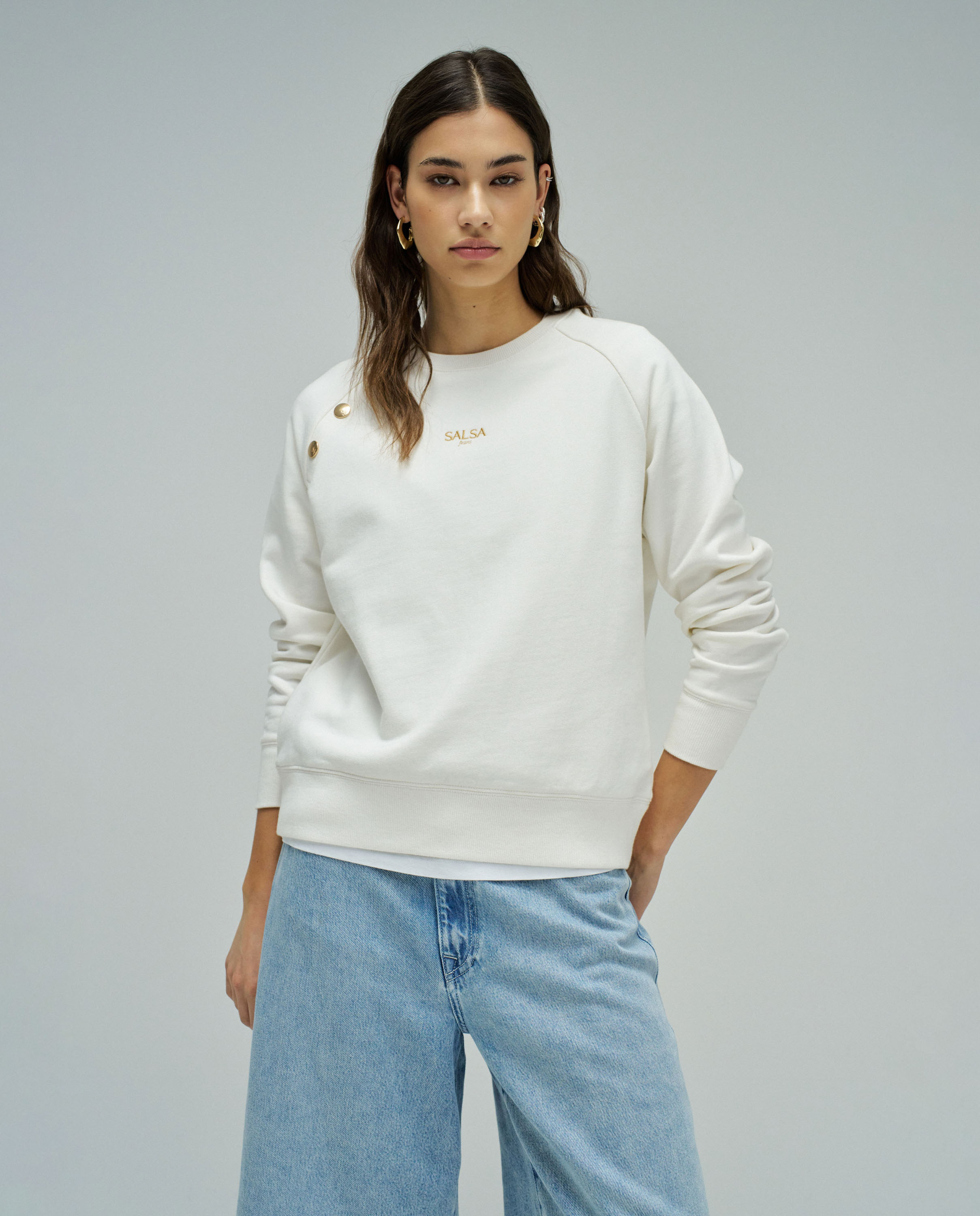 Imagem 0 de Sweatshirt com Branding e Corte Regular