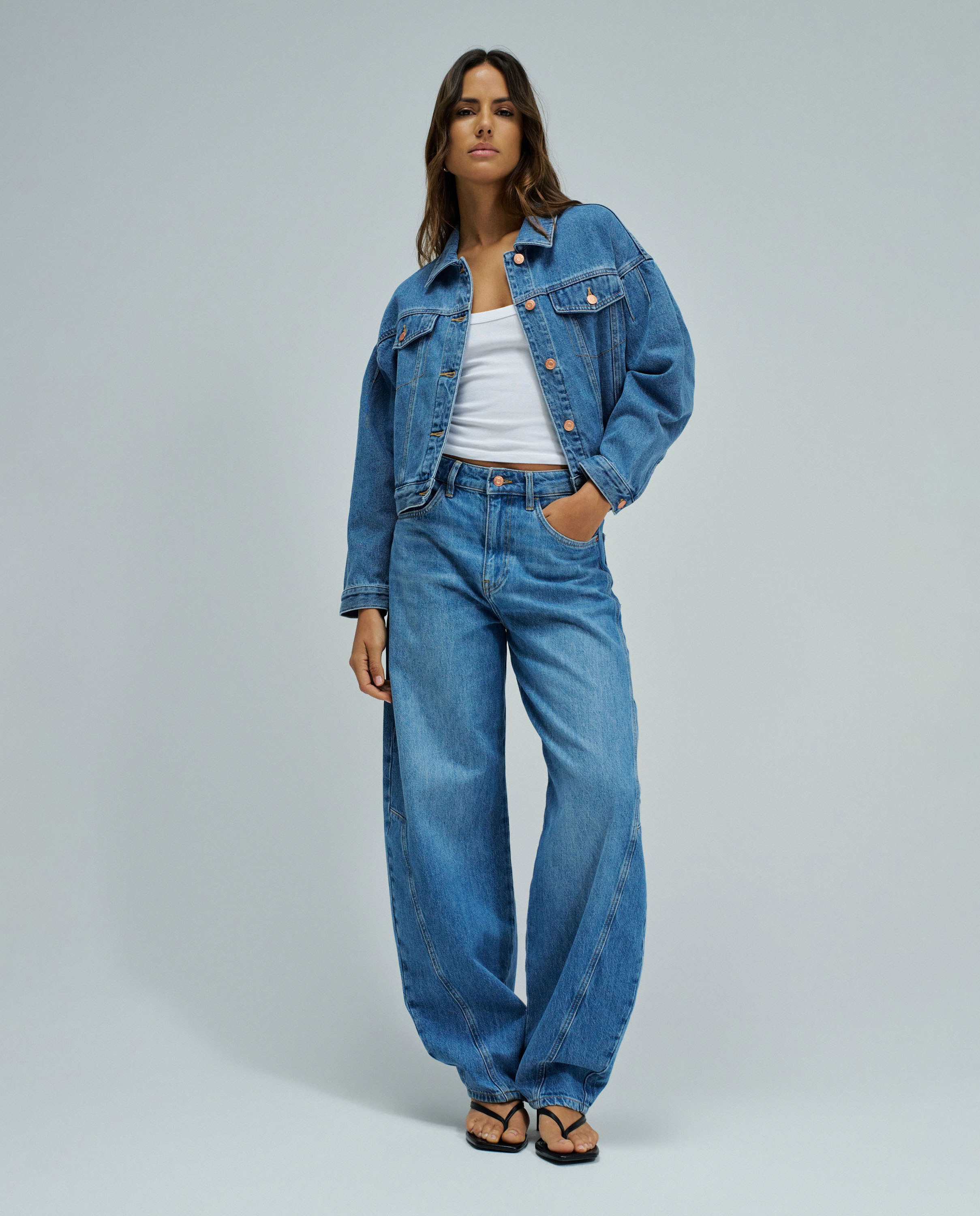 Casaco Jeans Azul-5