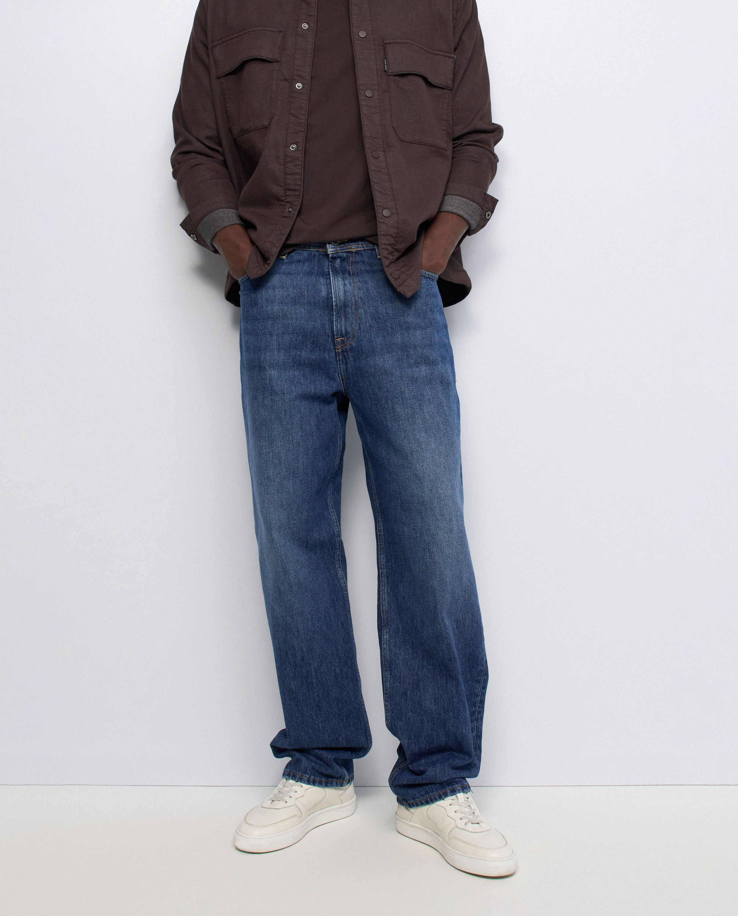 Jeans Loose Fit Azul-5