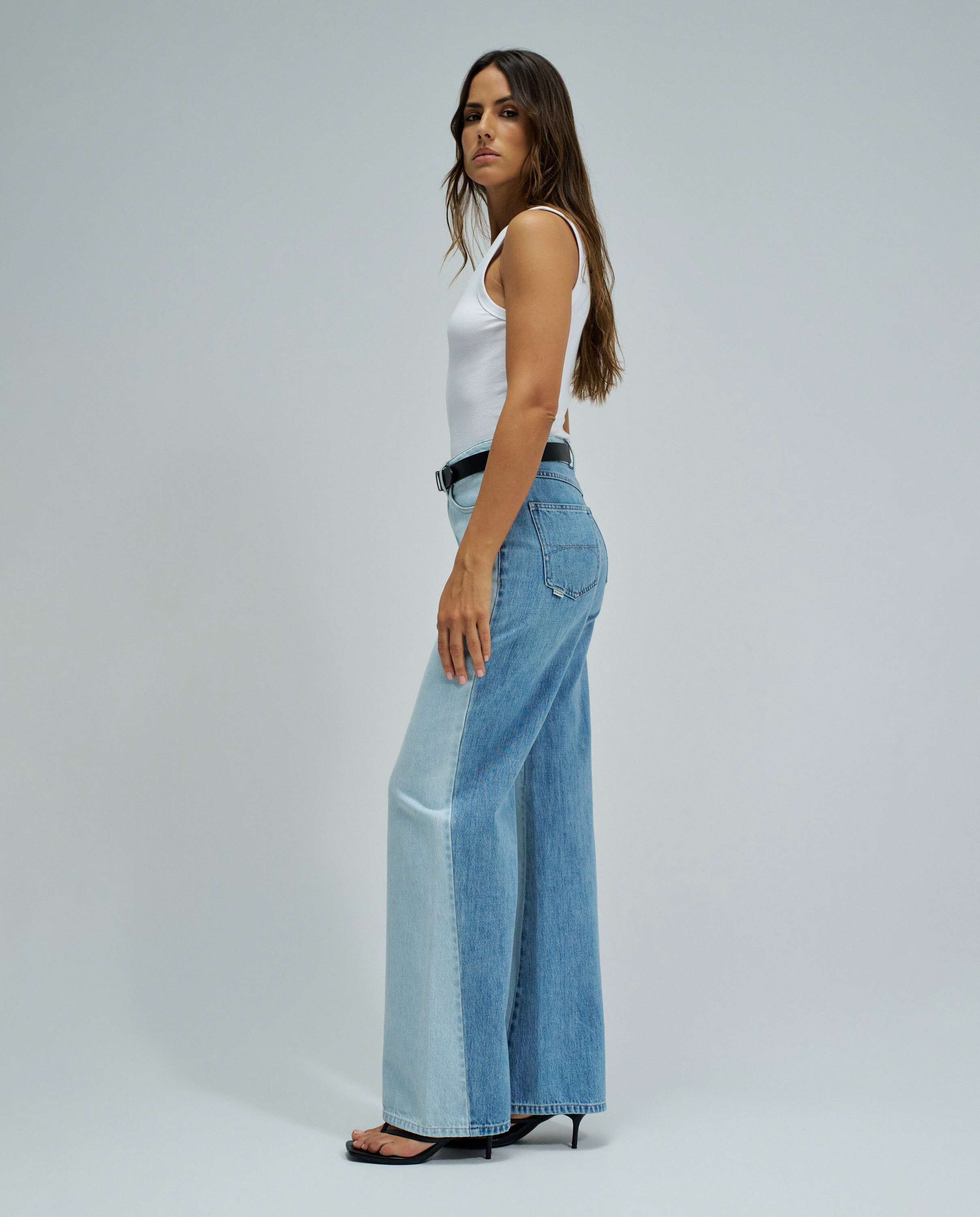 Jeans Wide Leg Azul-2