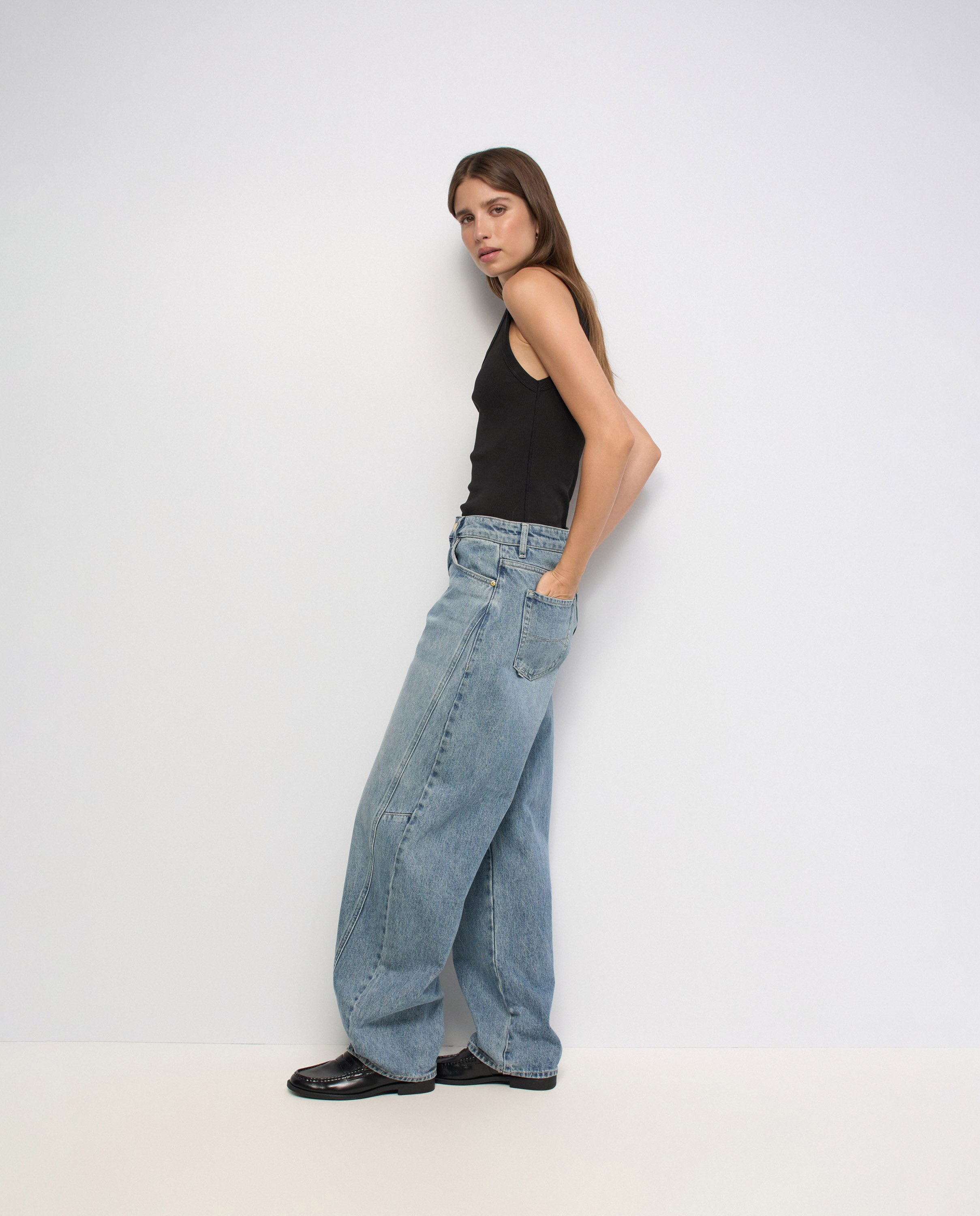 Jeans Barrel Branco-2