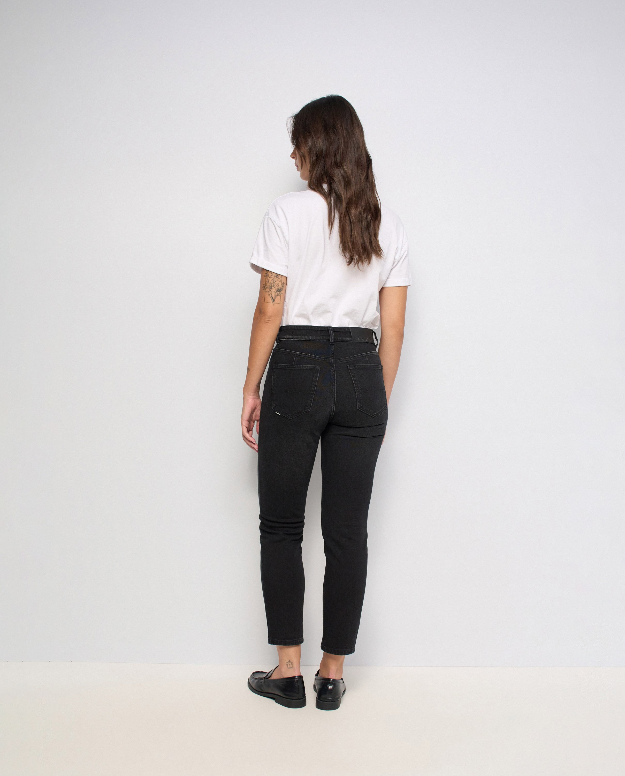 Jeans True Cropped Slim Preto-3