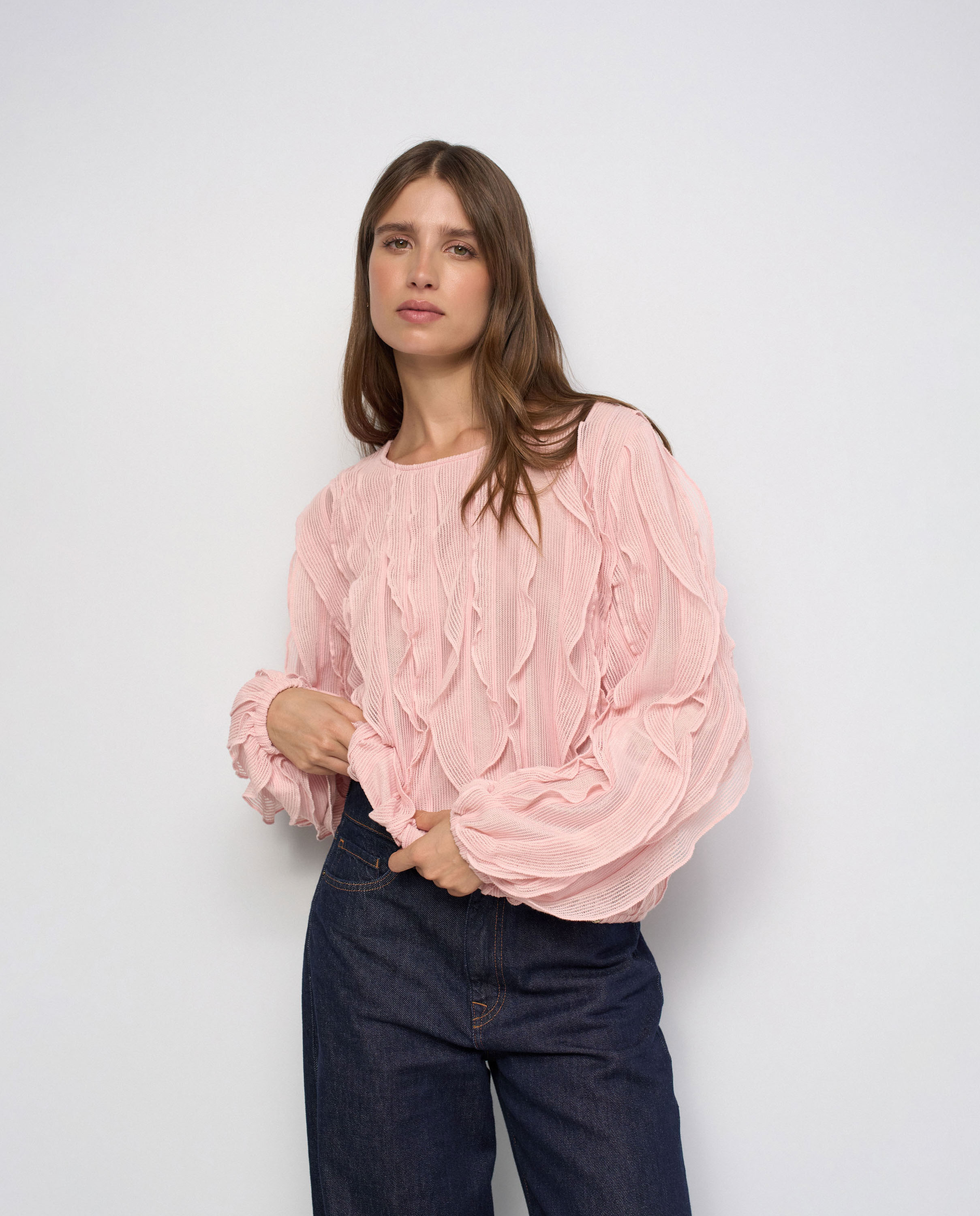 Imagem 0 de Blusa com Folhos