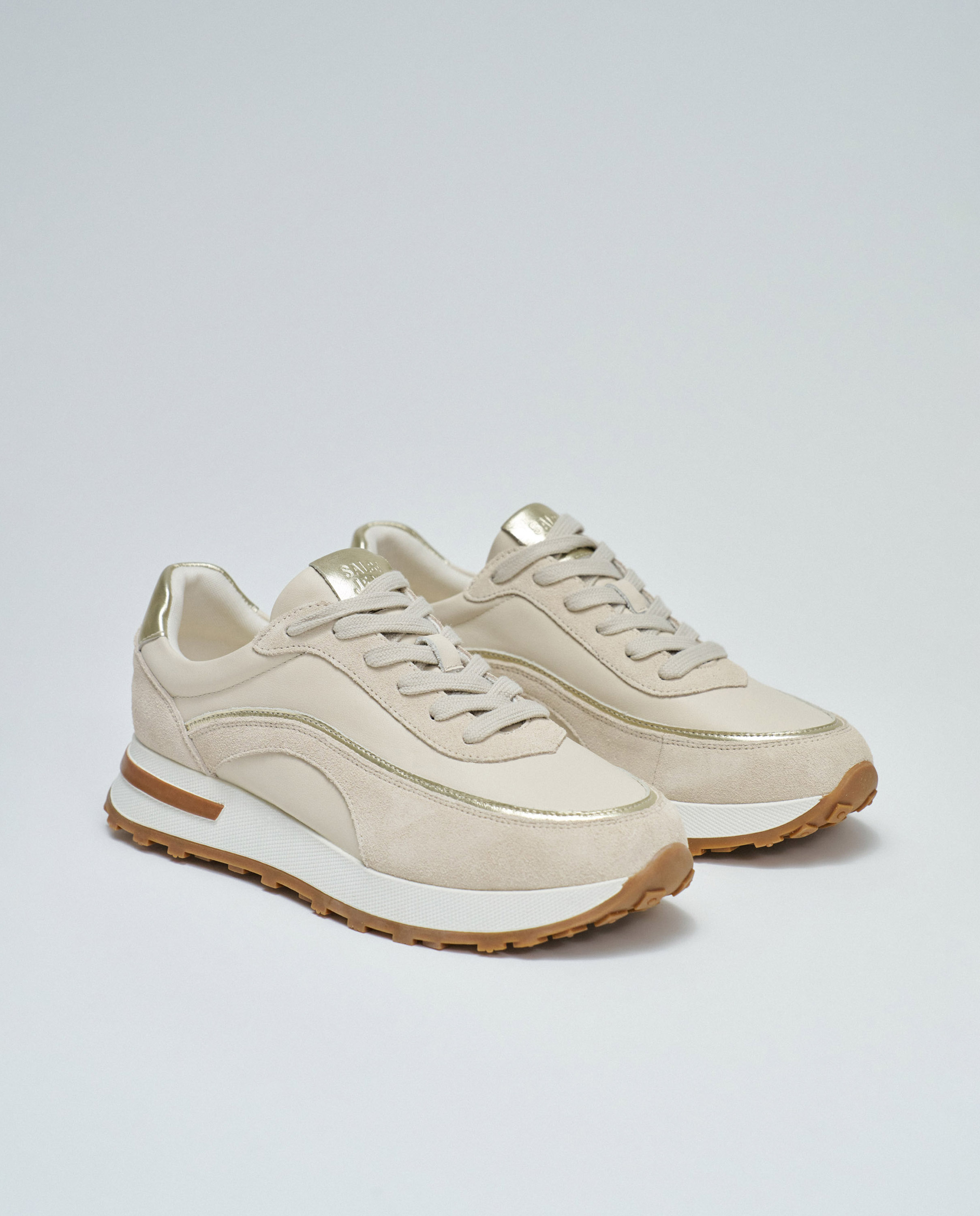 Sapatilhas de Pele Branco-2
