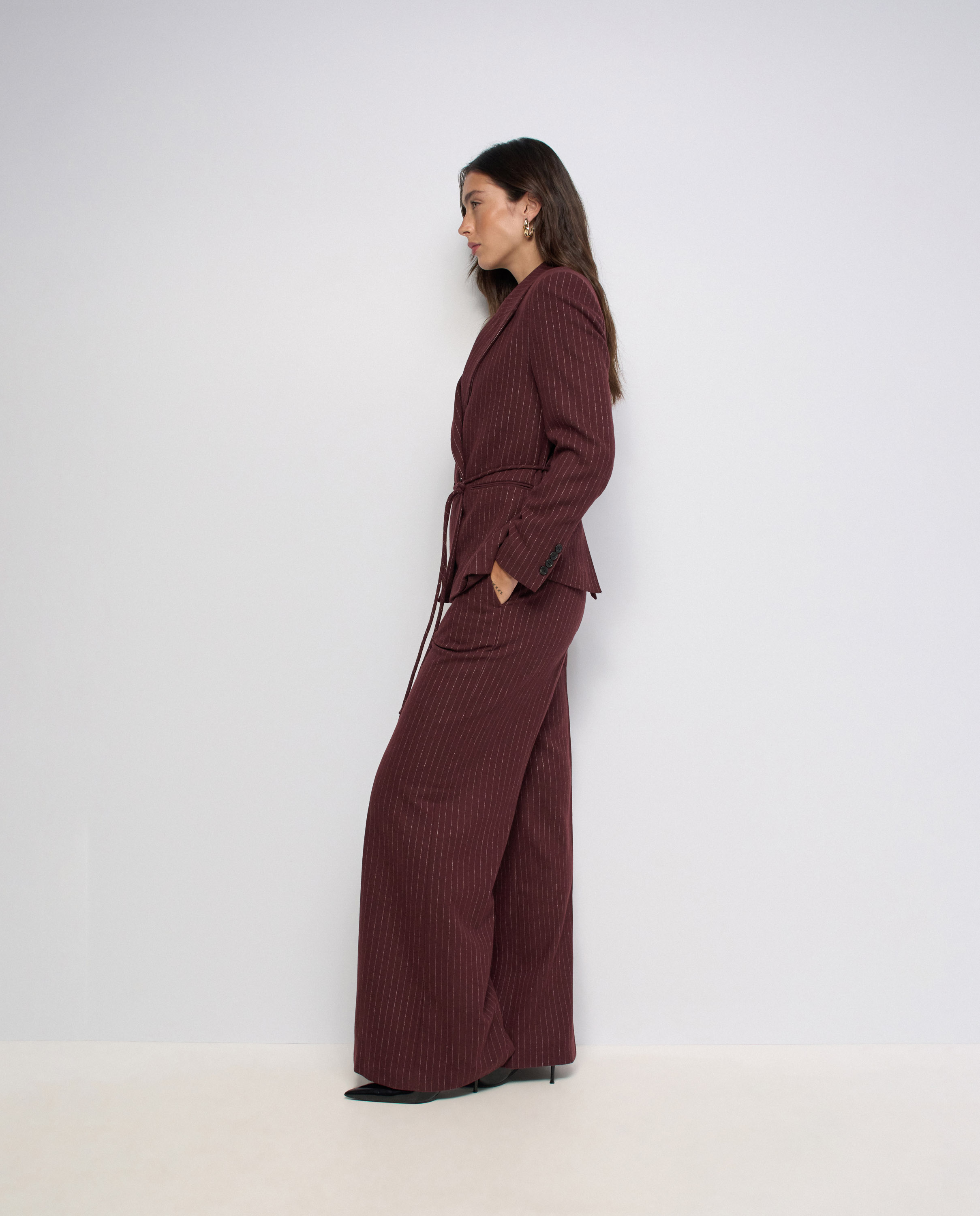 Blazer Às Riscas Vermelho-2