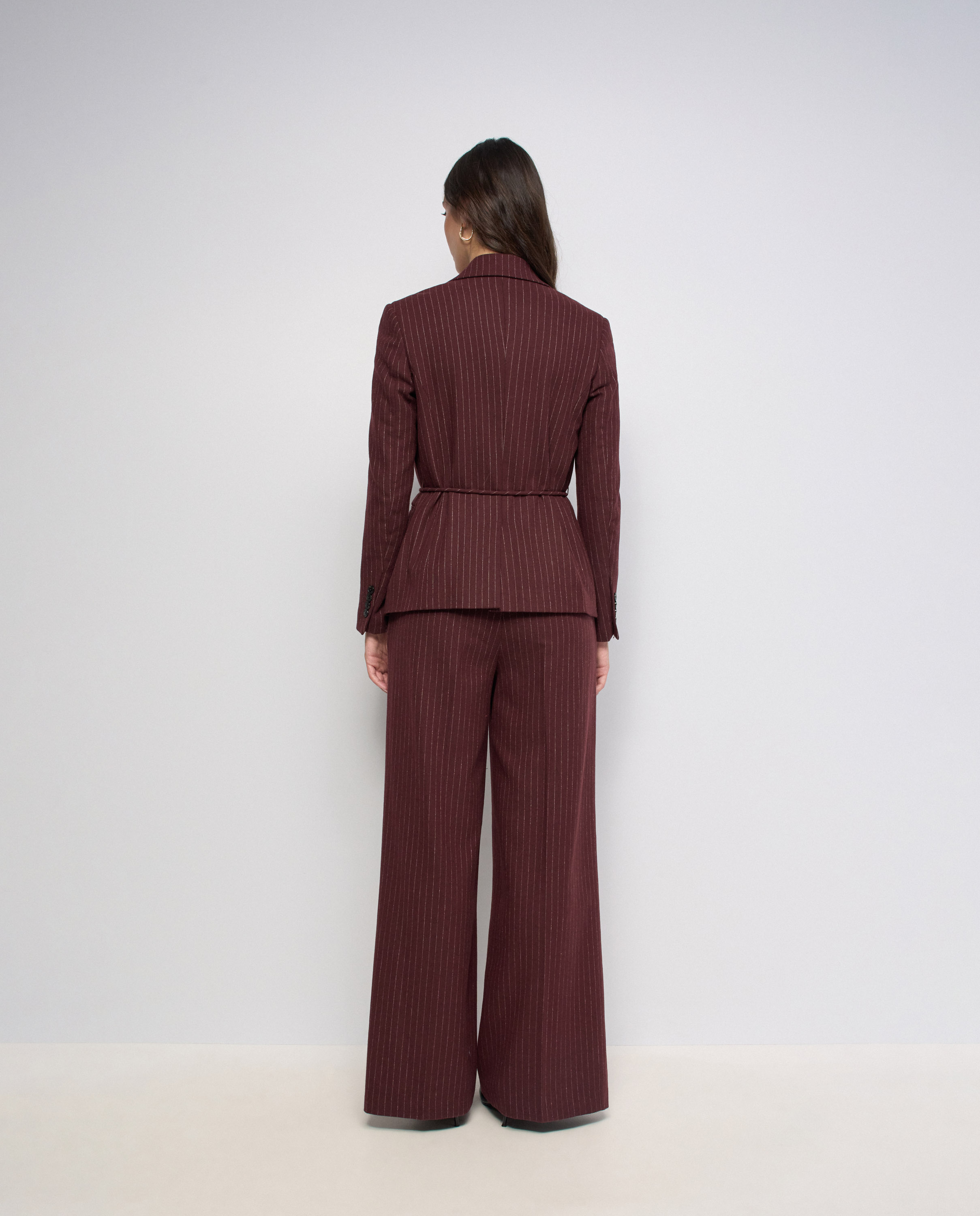 Blazer Às Riscas Vermelho-3