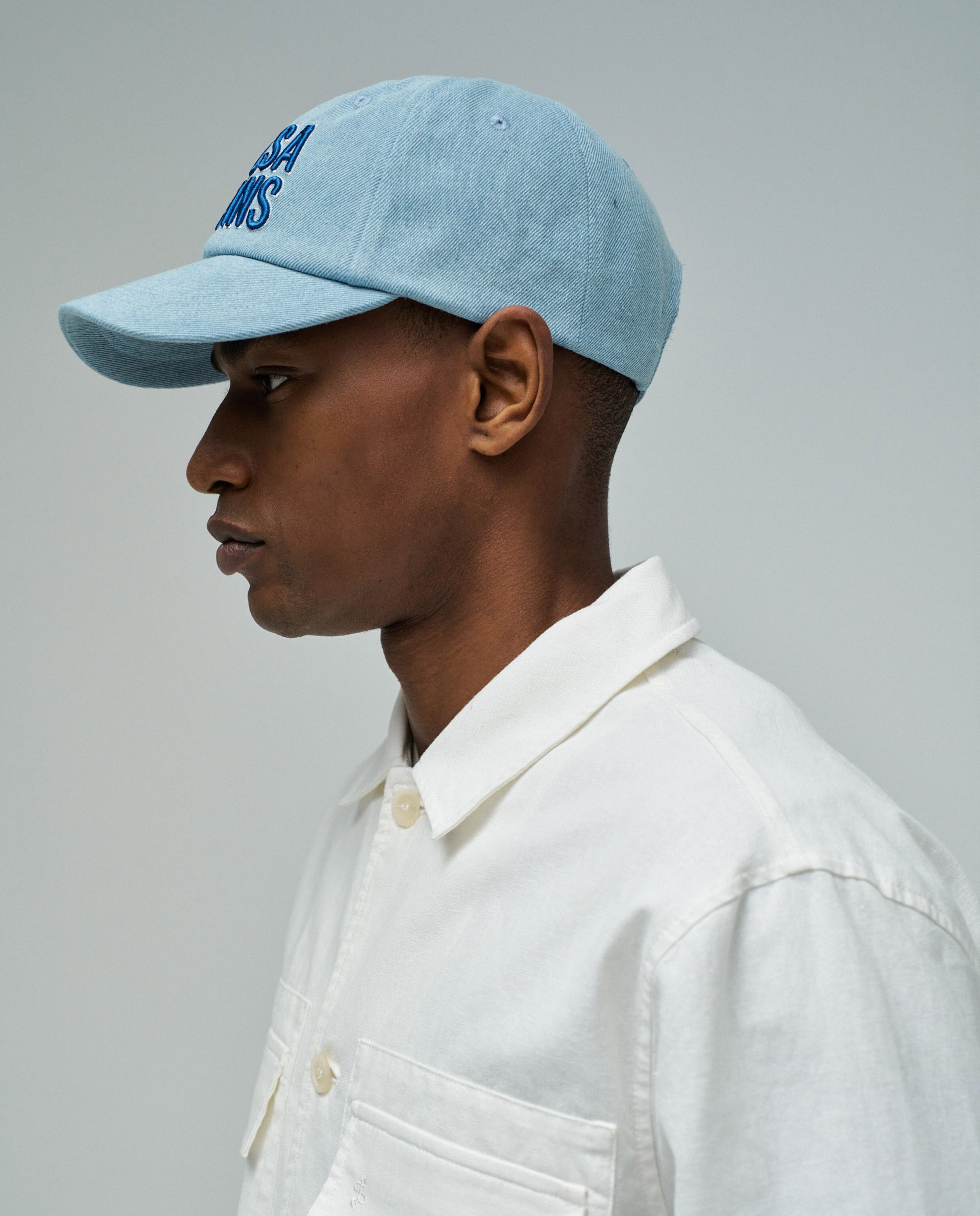 Boné de Denim Azul-5