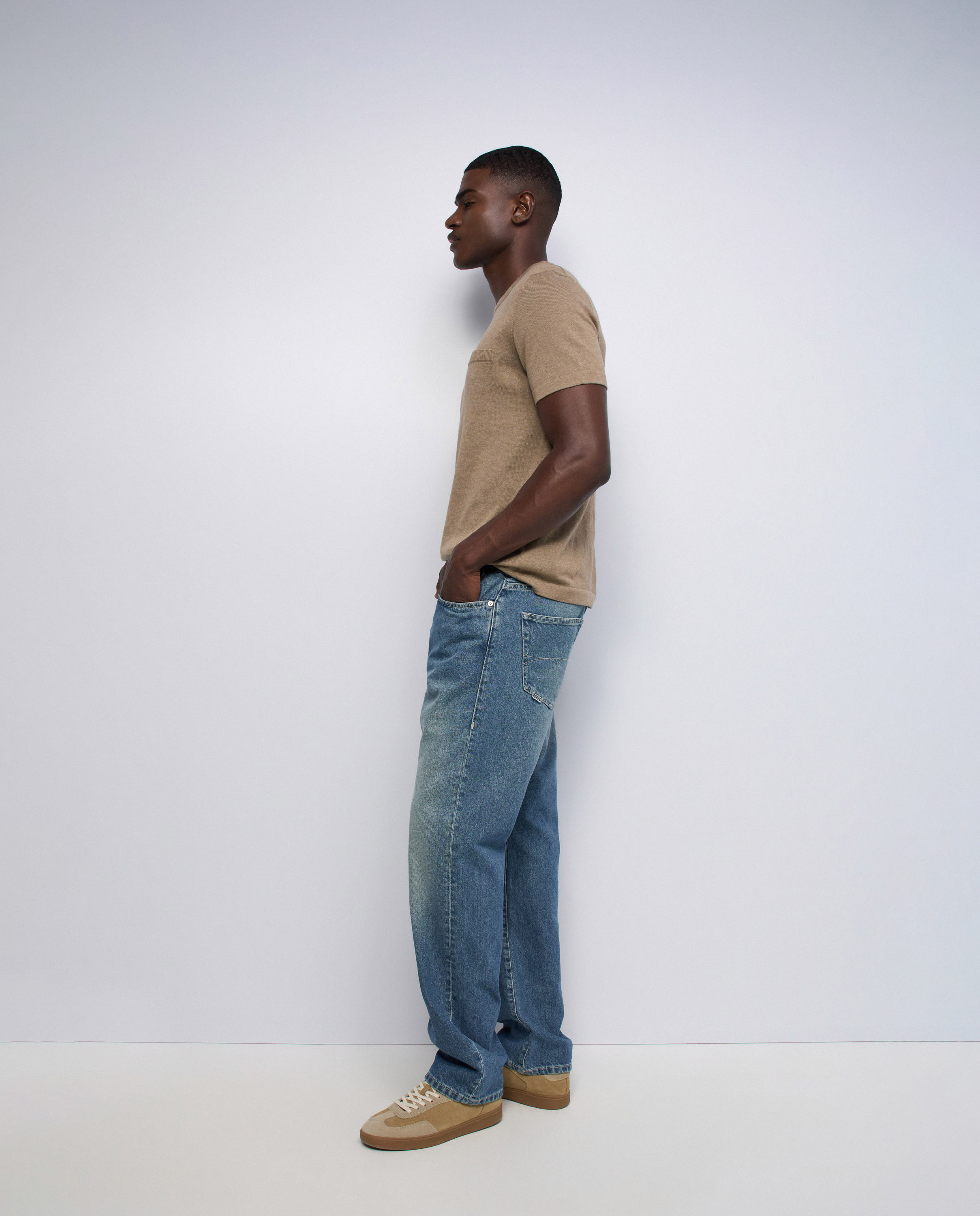 Jeans Straight Fit Azul-2