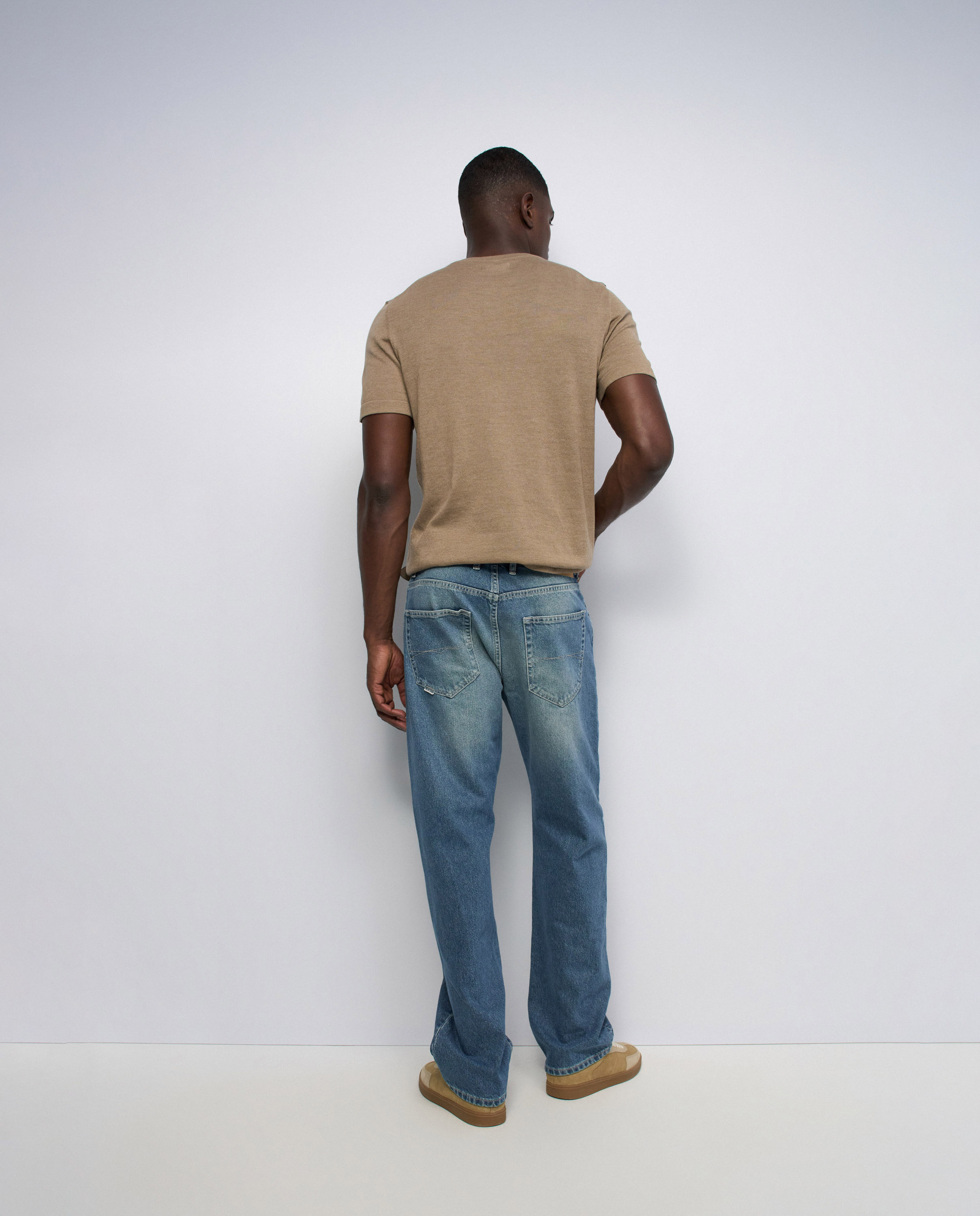 Jeans Straight Fit Azul-3