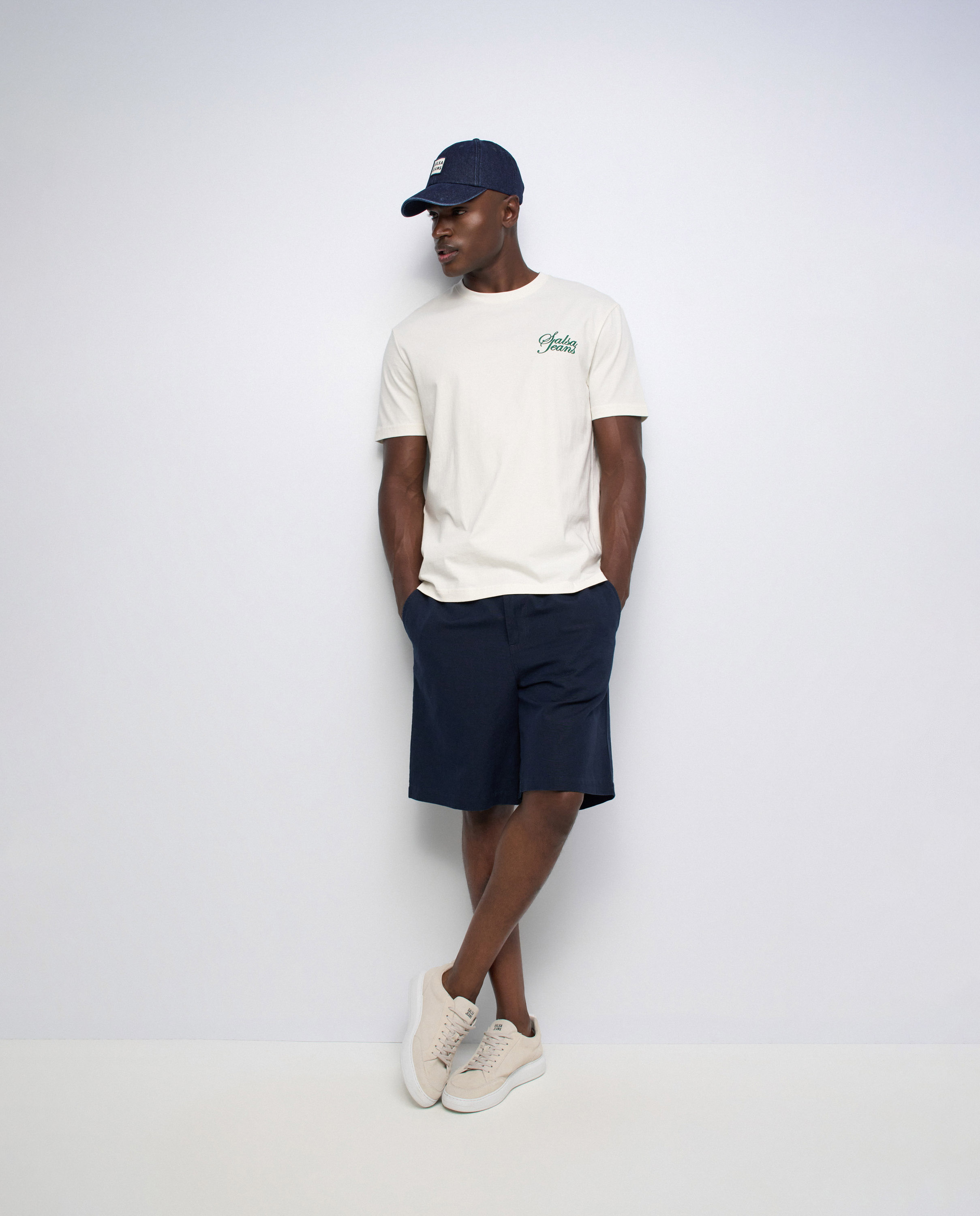 T-shirt com Branding Branco-5