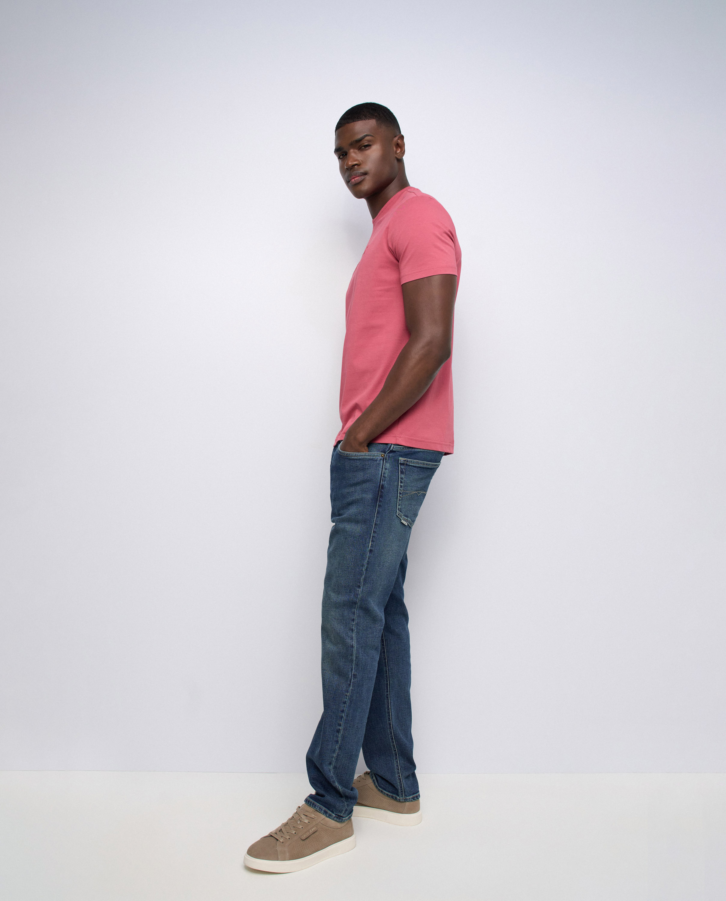 T-shirt com Branding Rosa-2