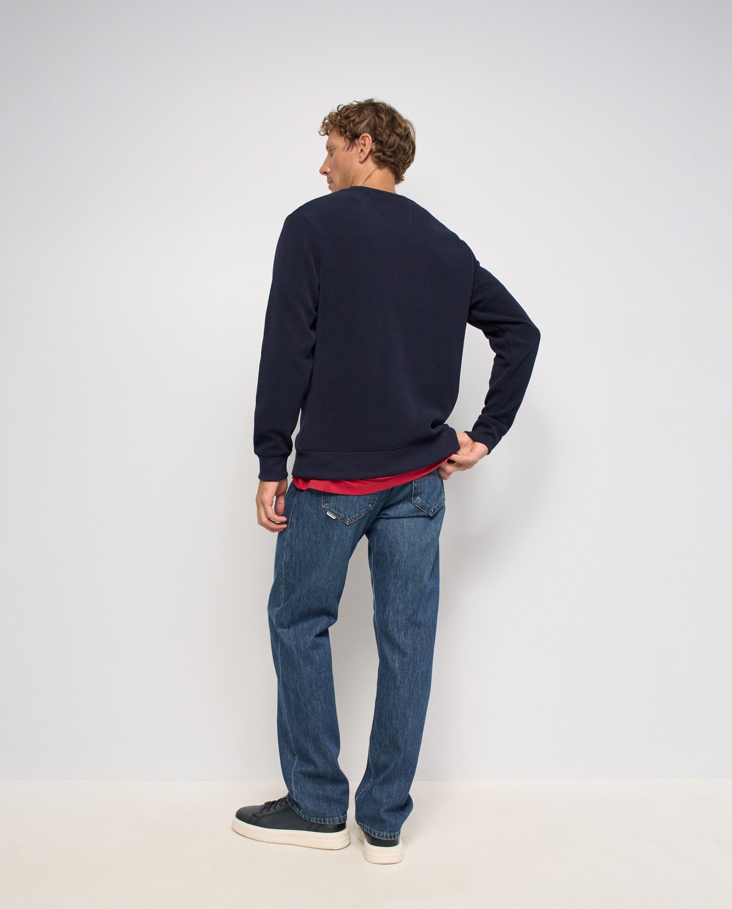 Sweatshirt Texturizada Azul-3