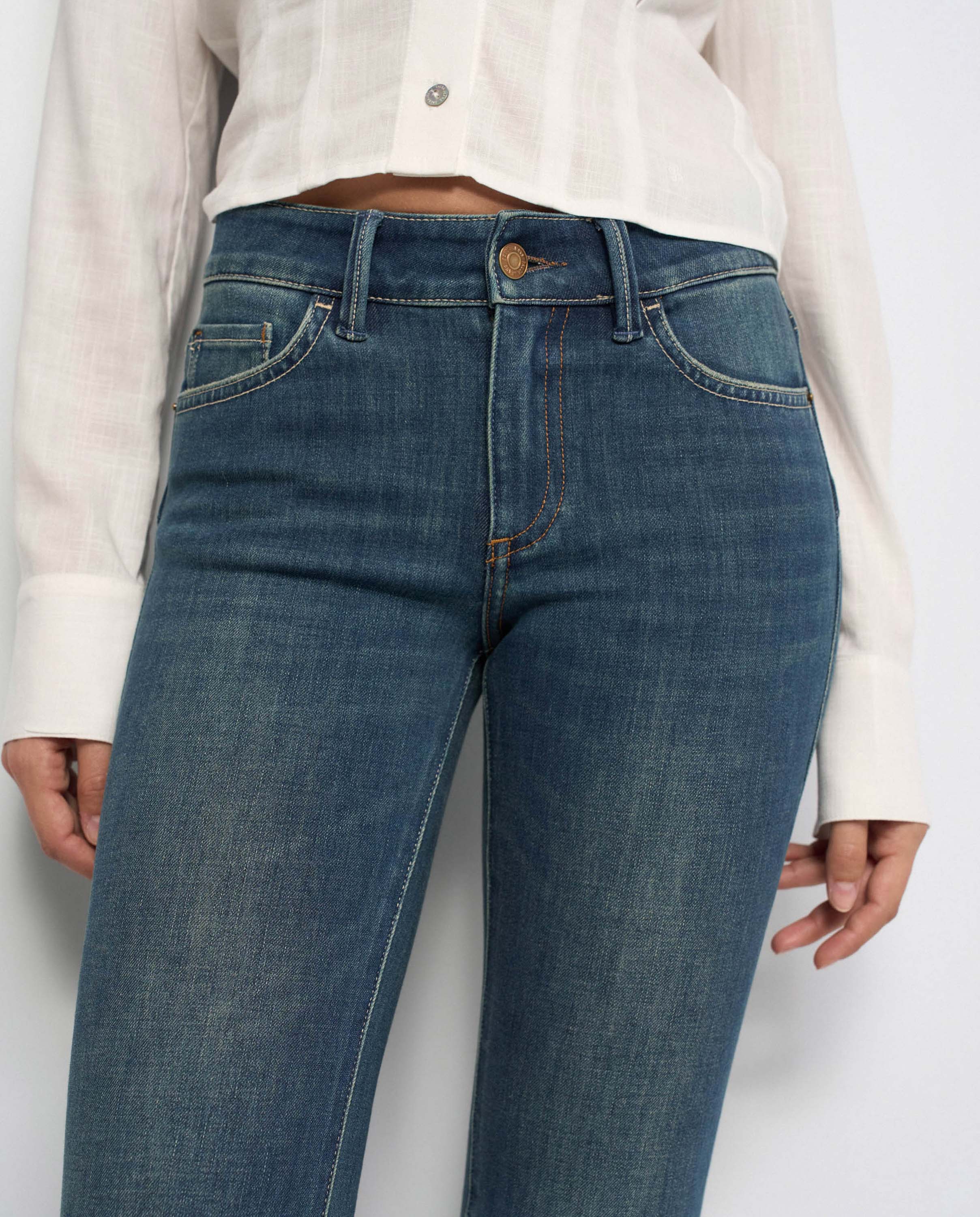 Jeans Wonder Push Up Bootcut Azul-4