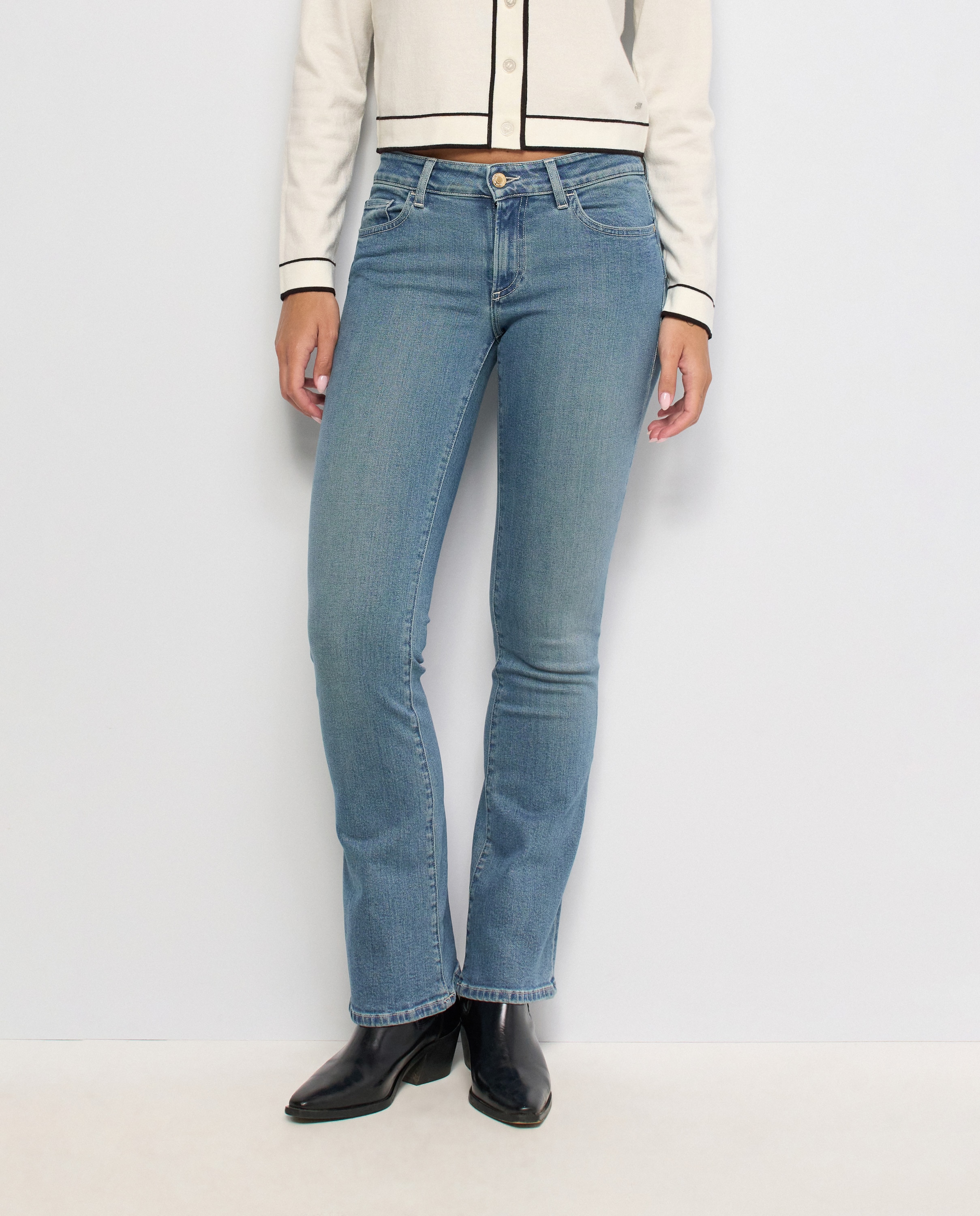 Jeans Wonder Push Up Bootcut Azul-5