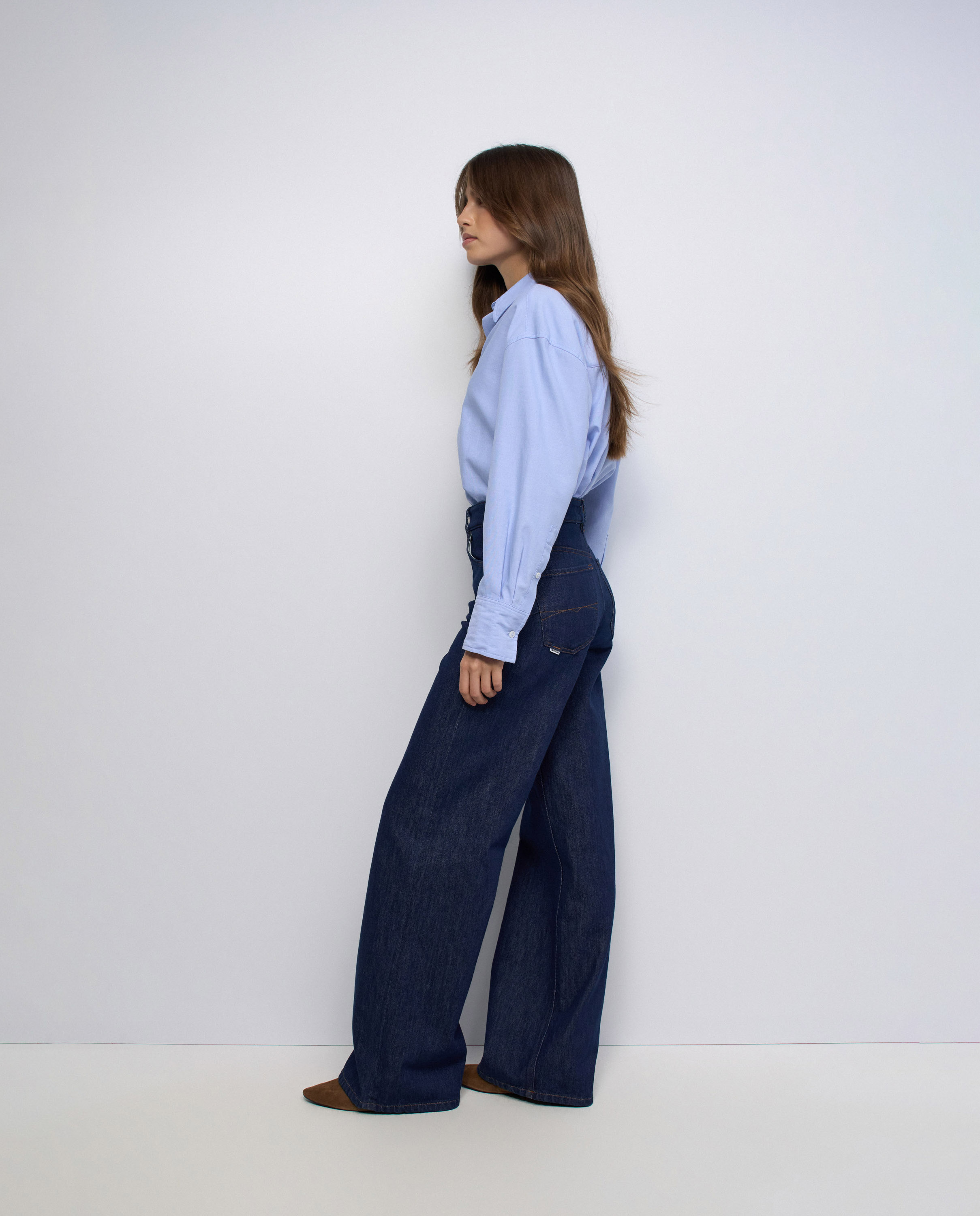 Jeans Faith Push In Wide Azul-2