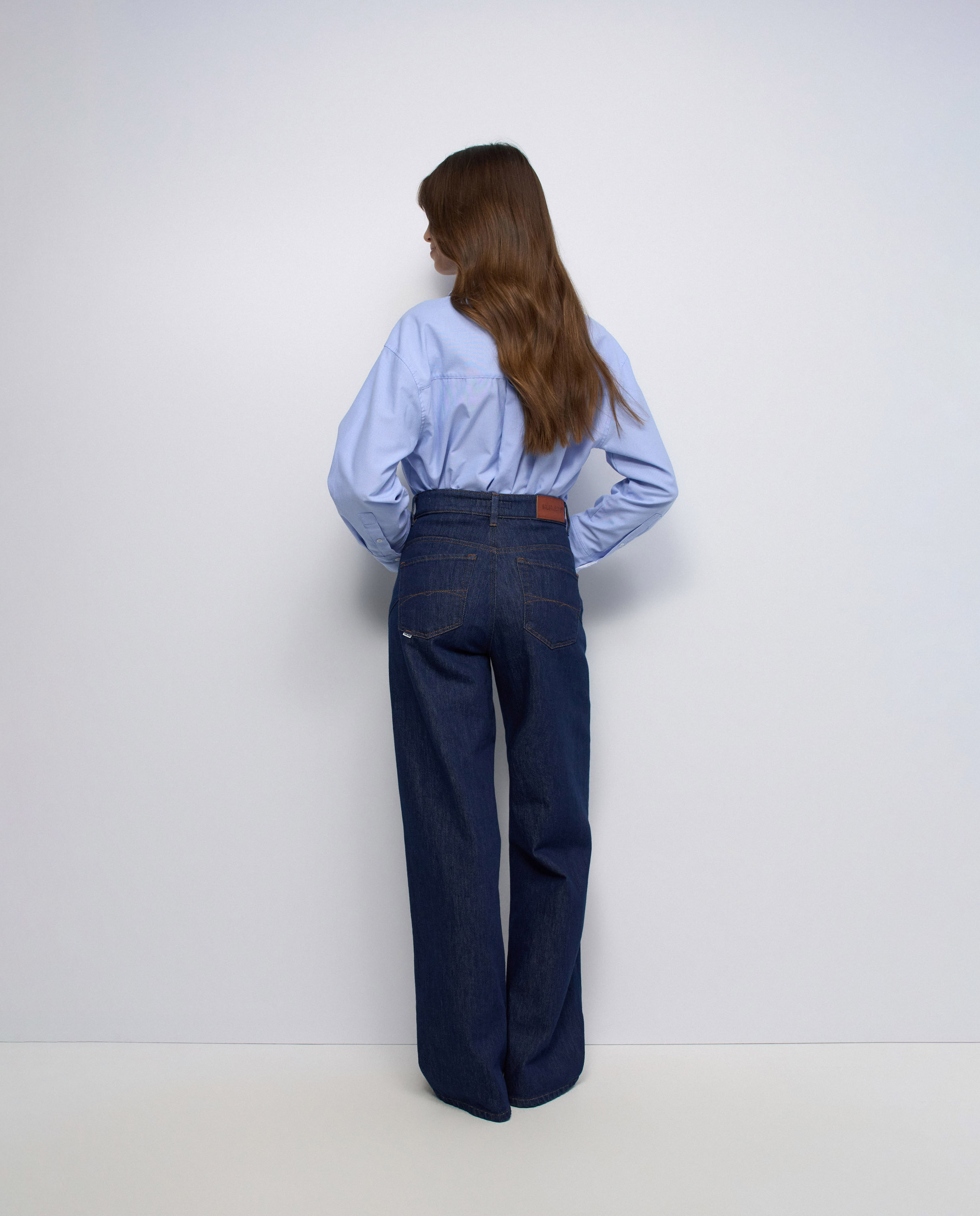 Jeans Faith Push In Wide Azul-3