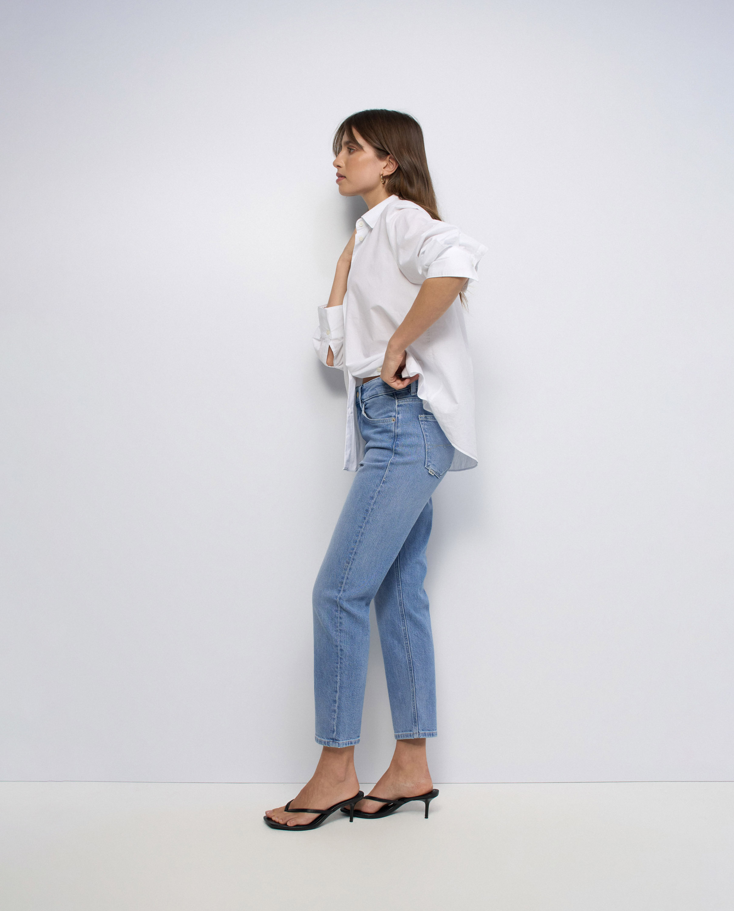 Jeans True Cropped Slim Azul-2