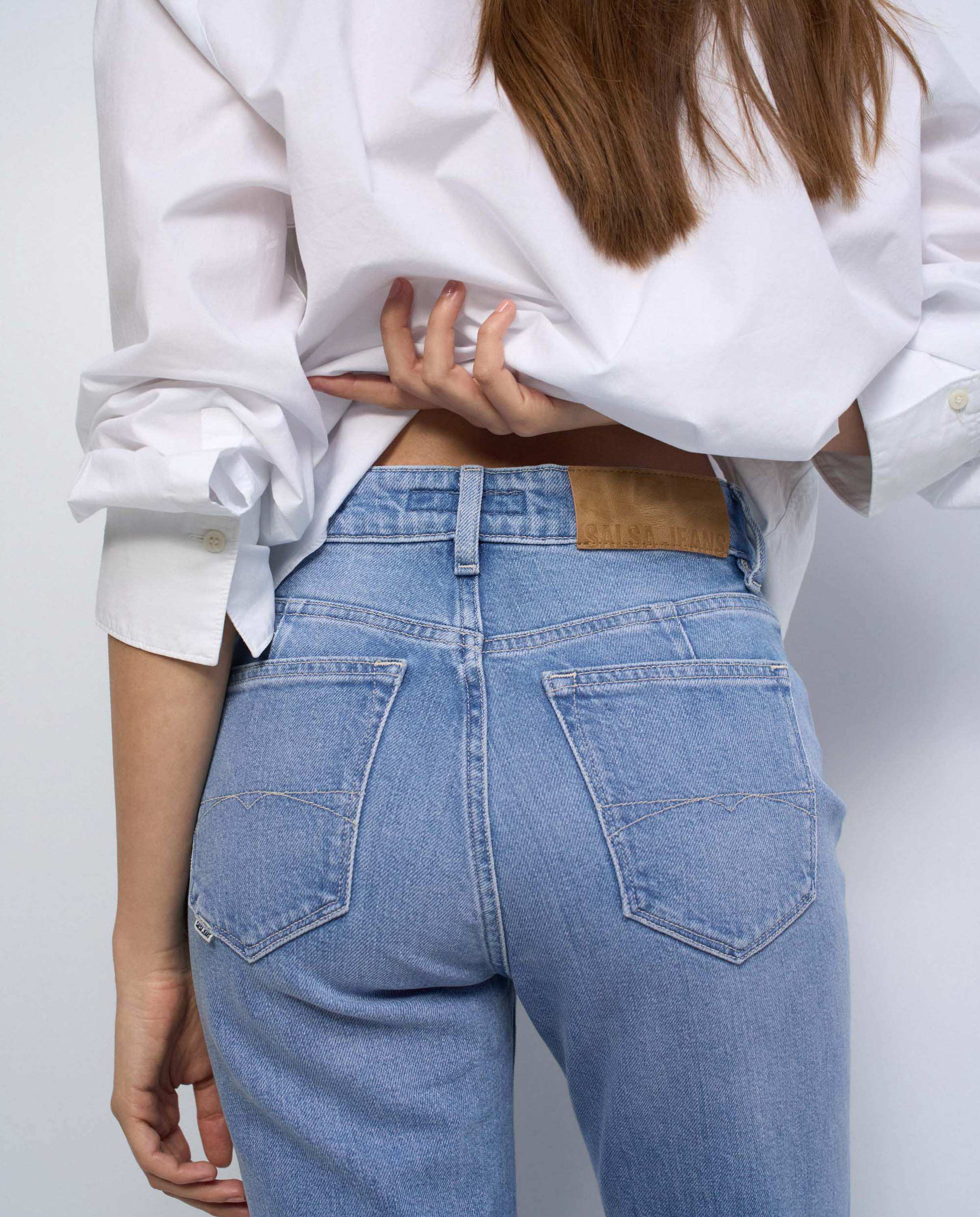Jeans True Cropped Slim Azul-4