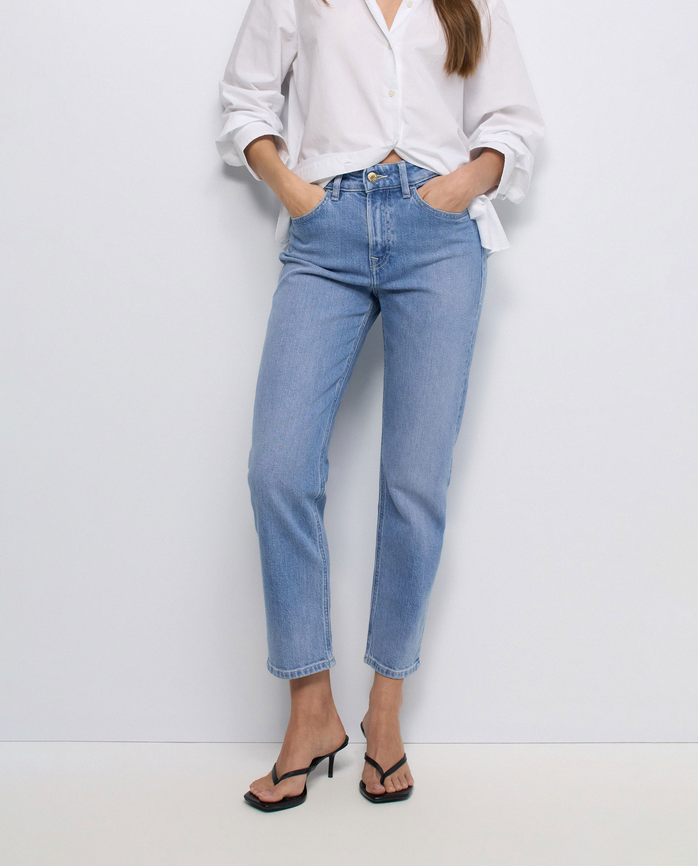 Jeans True Cropped Slim Azul-5
