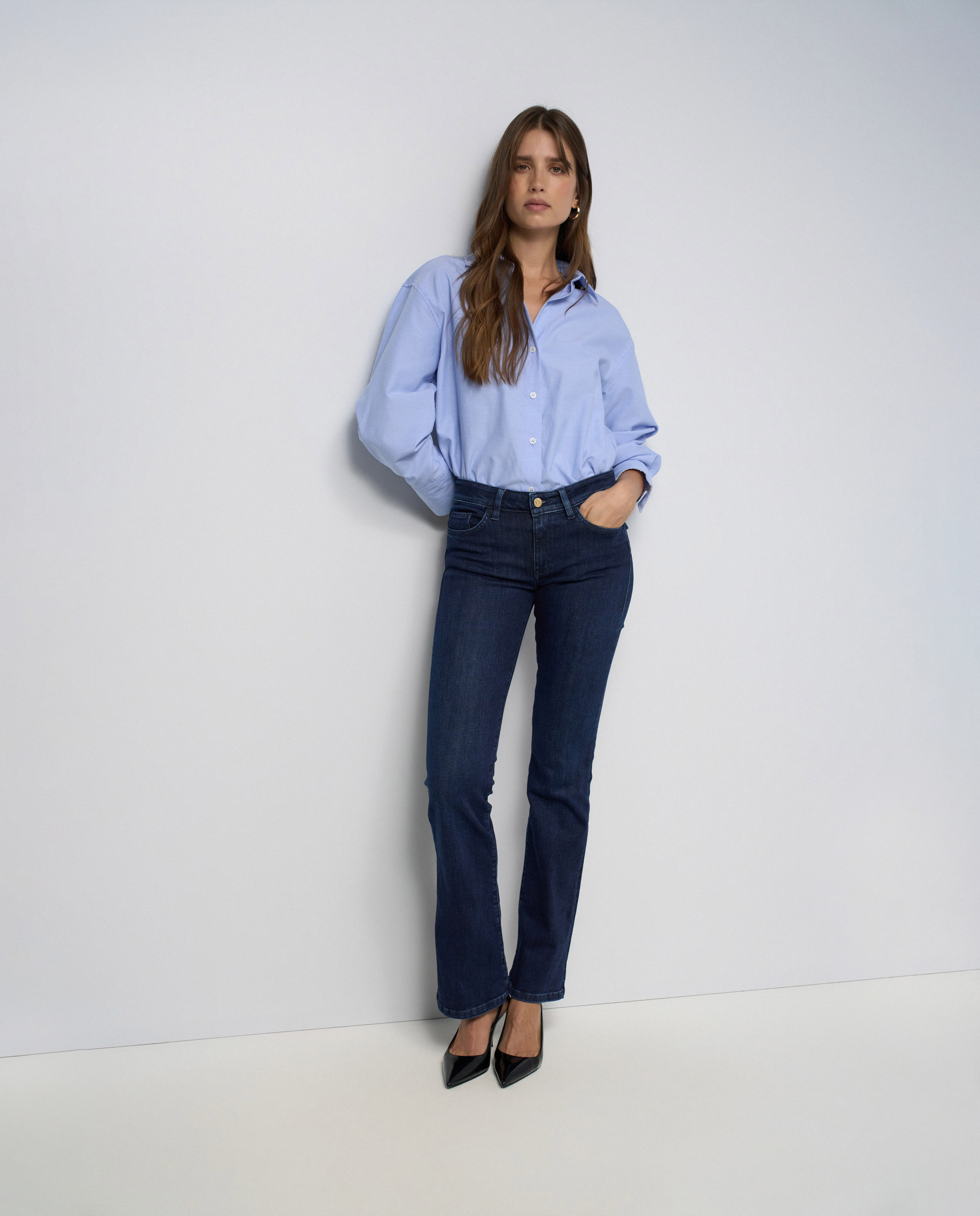 Jeans Wonder Push Up Bootcut Azul-1