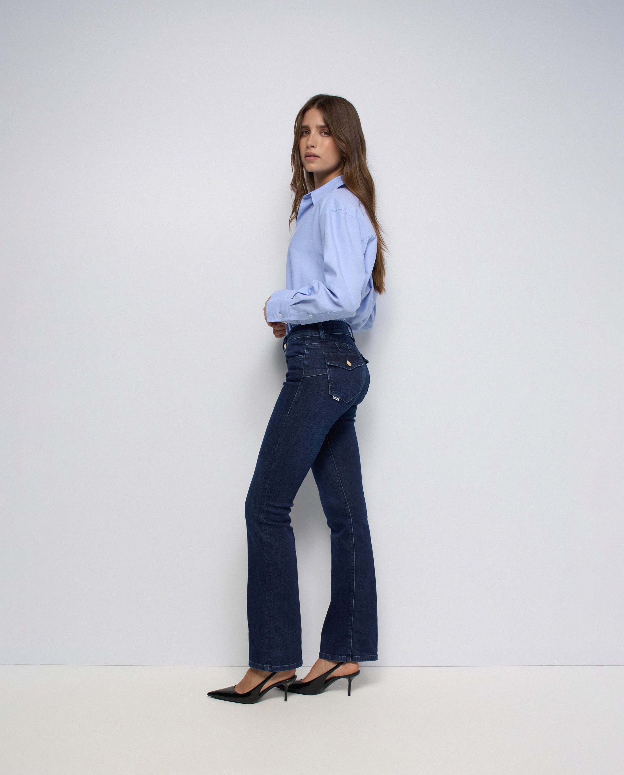 Jeans Wonder Push Up Bootcut Azul-2