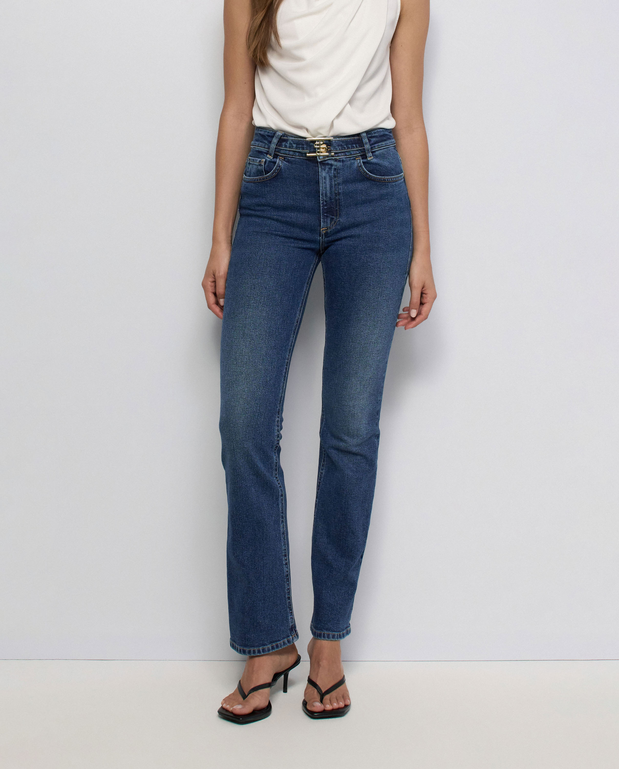 Jeans Destiny Push Up Bootcut Azul-5