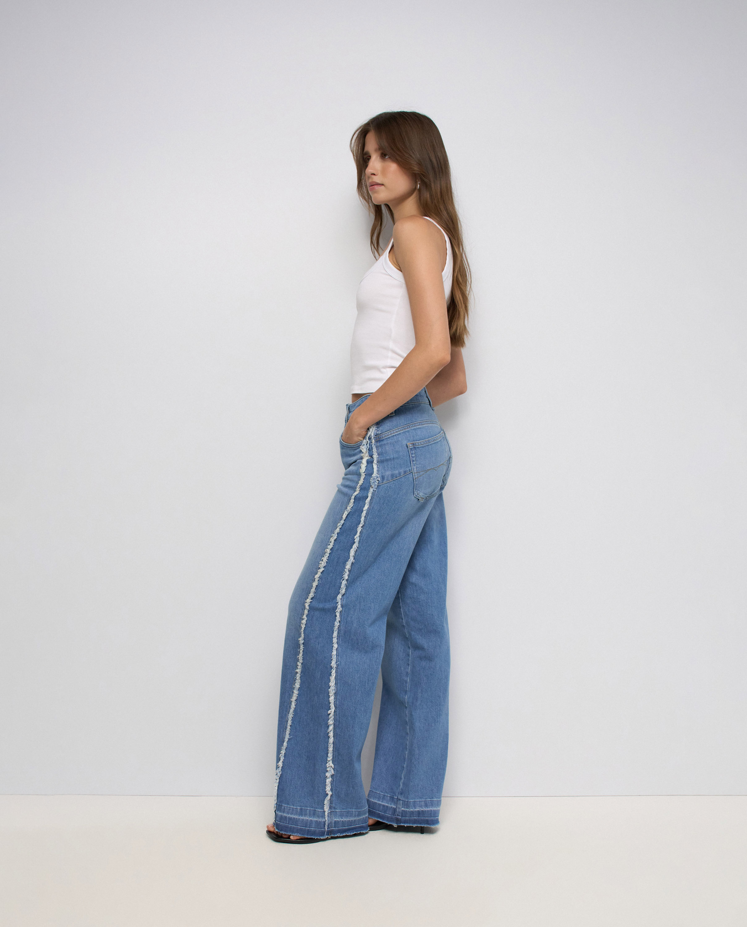 Jeans Faith Push In Wide Azul-2
