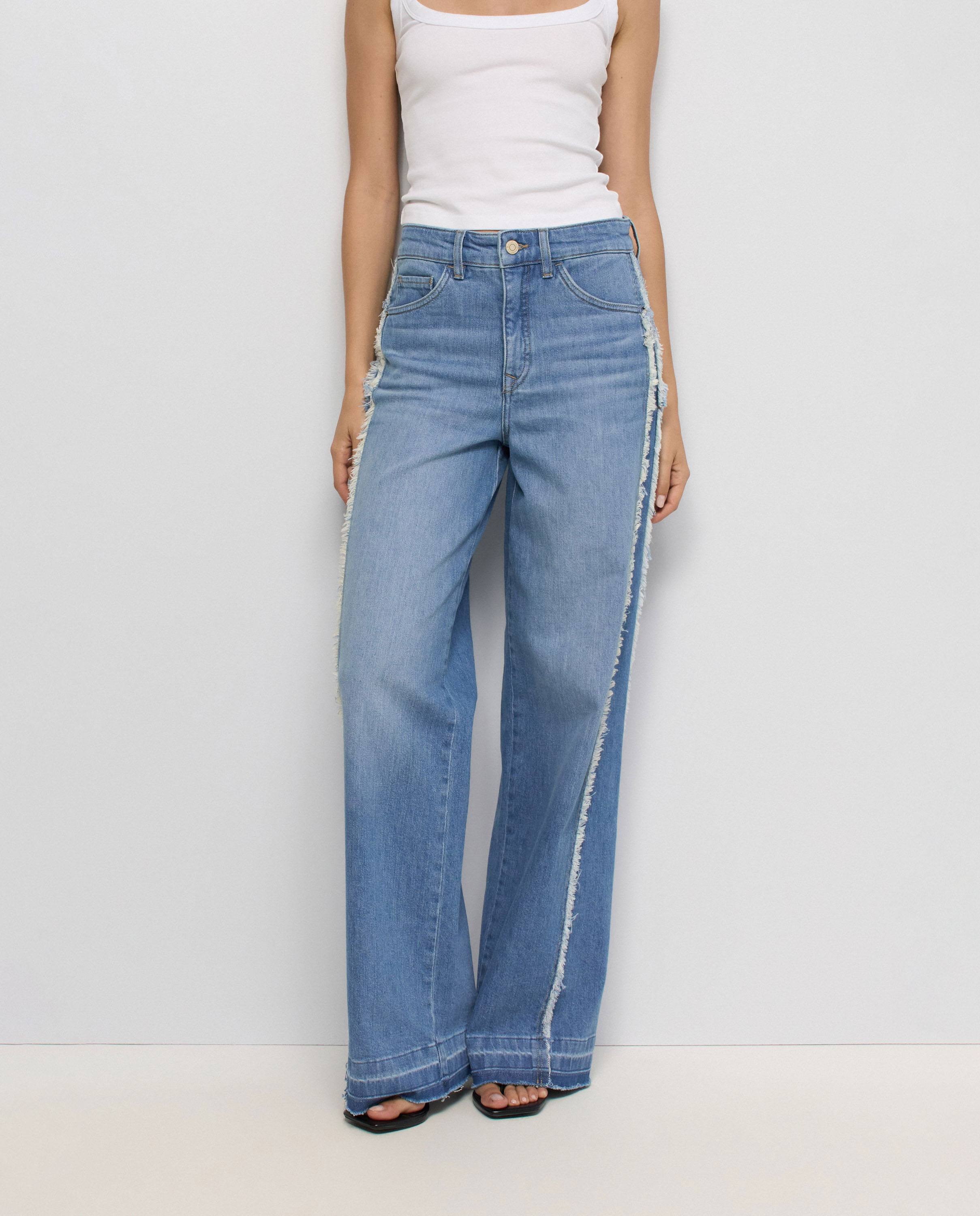 Jeans Faith Push In Wide Azul-5