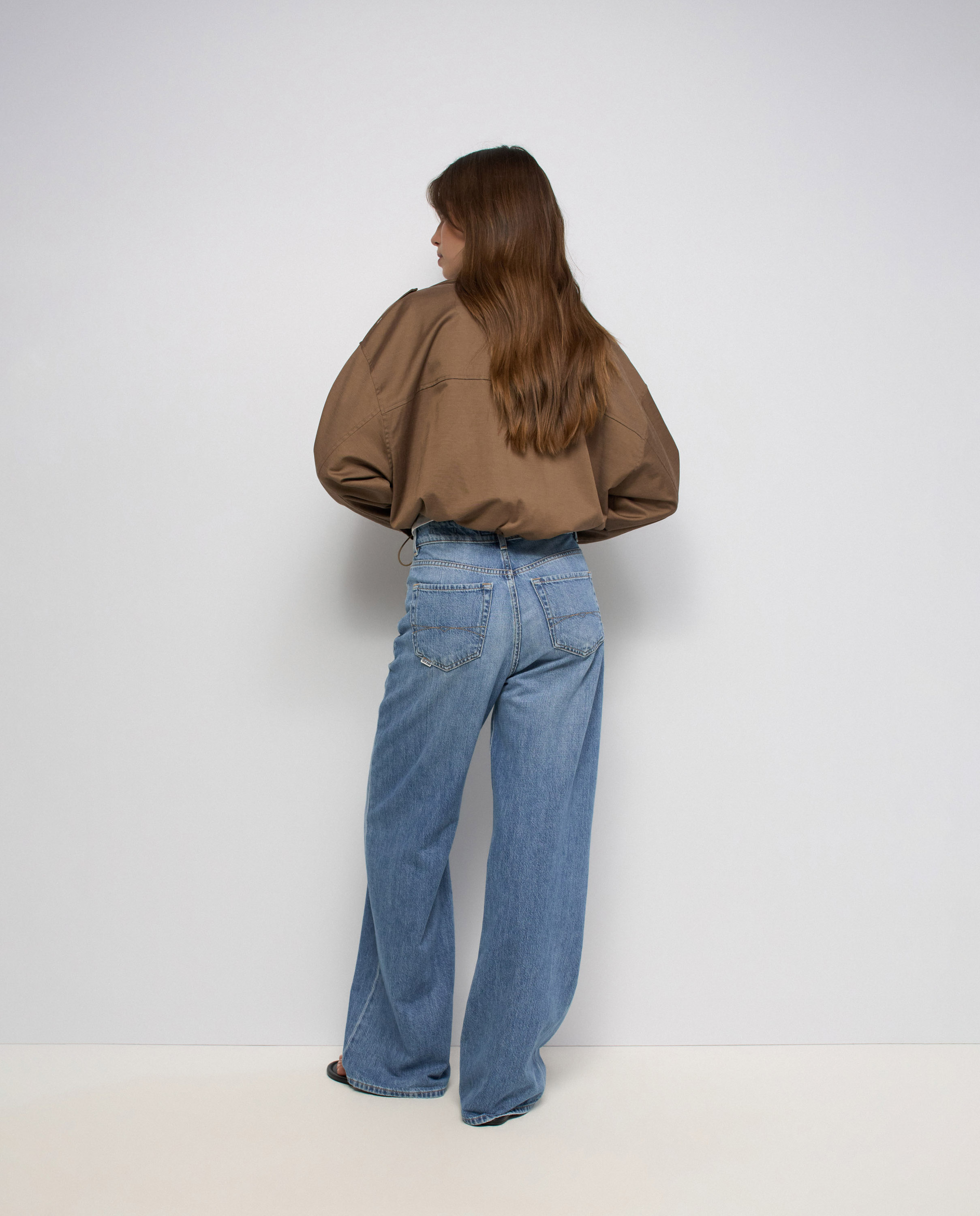 Jeans Wide Leg Azul-3
