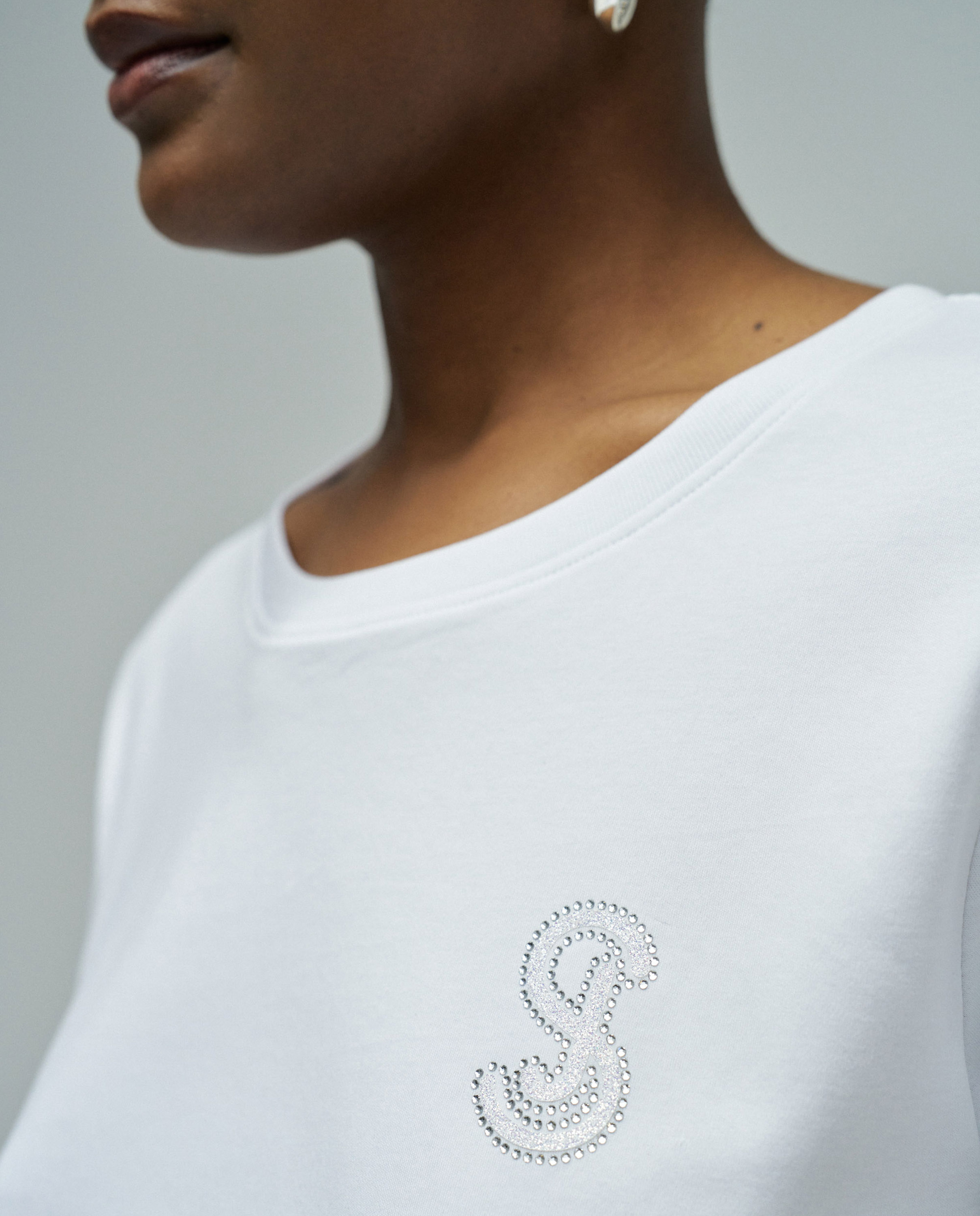 T-shirt com Branding Fit Regular Branco-4