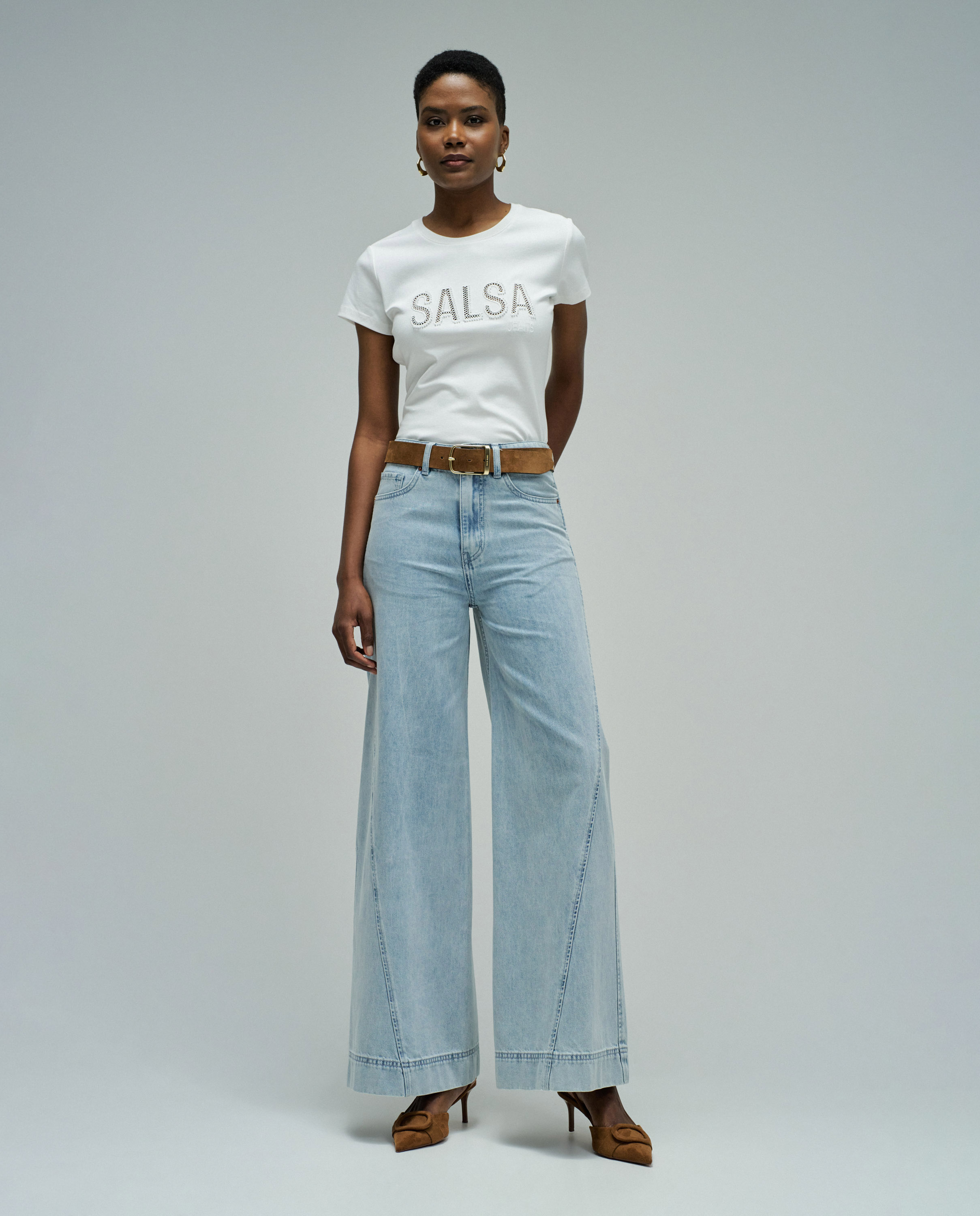 T-shirt com Branding Branco-5