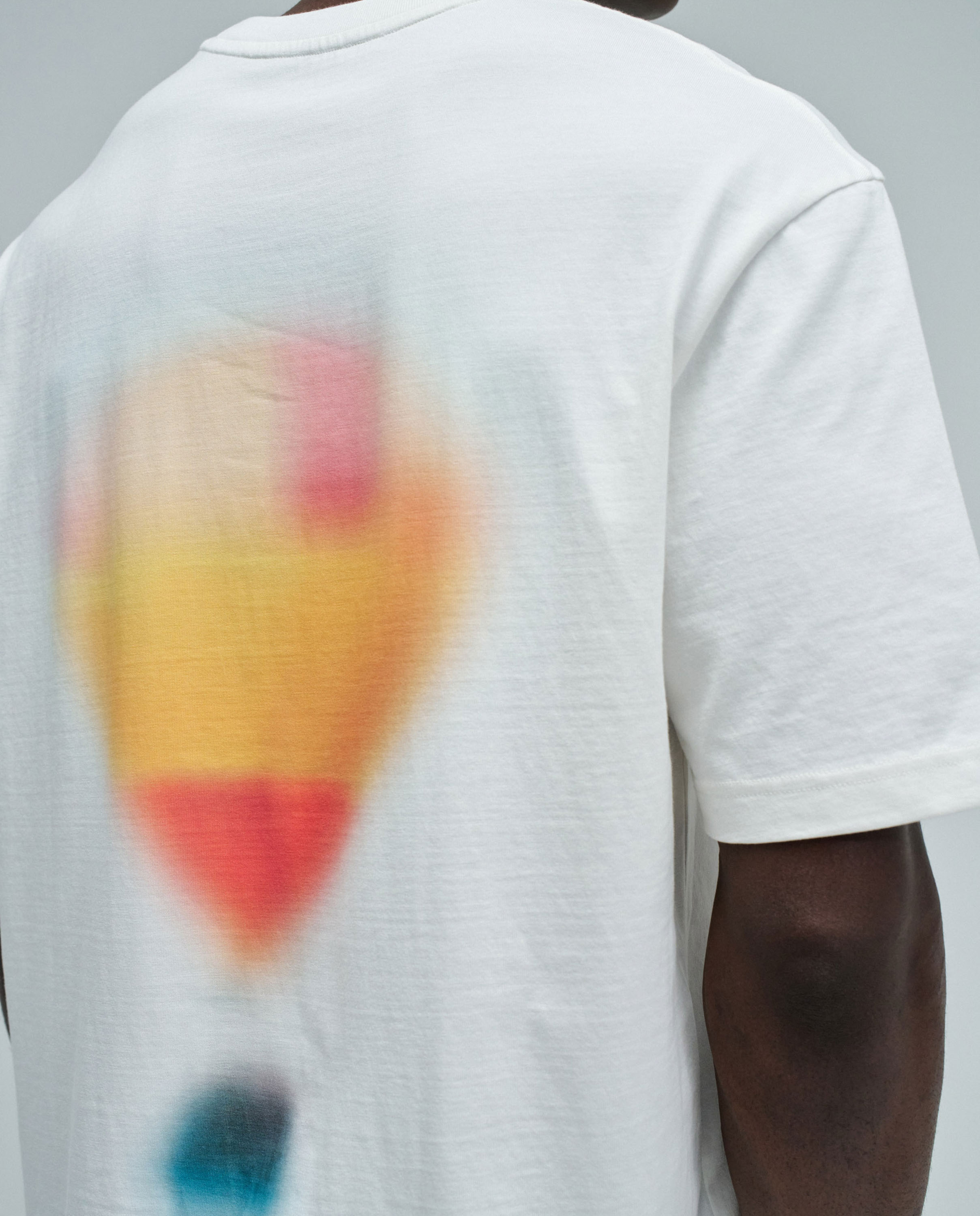 T-shirt com Estampado nas Costas Natural-4
