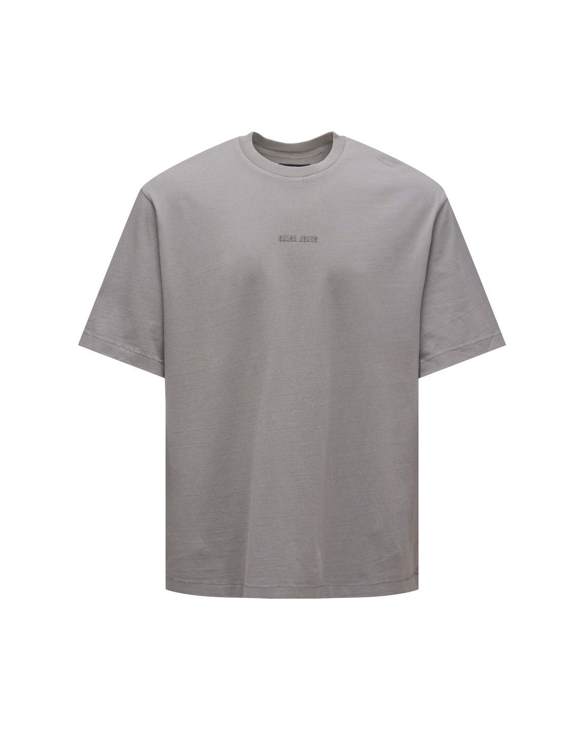 T-shirt com Branding Cinzento-6