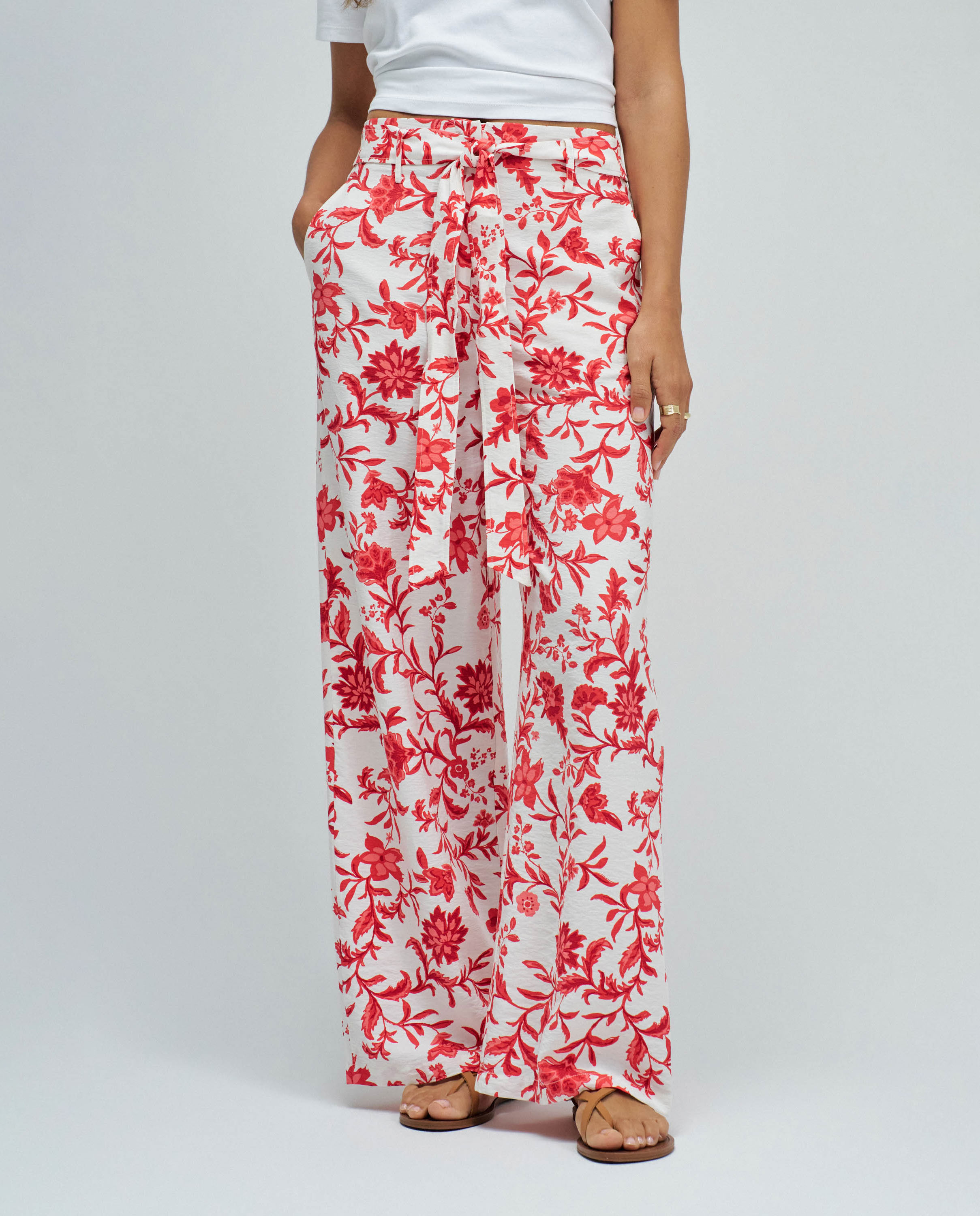 Imagem 0 de Calças Wide Leg com Estampado Floral