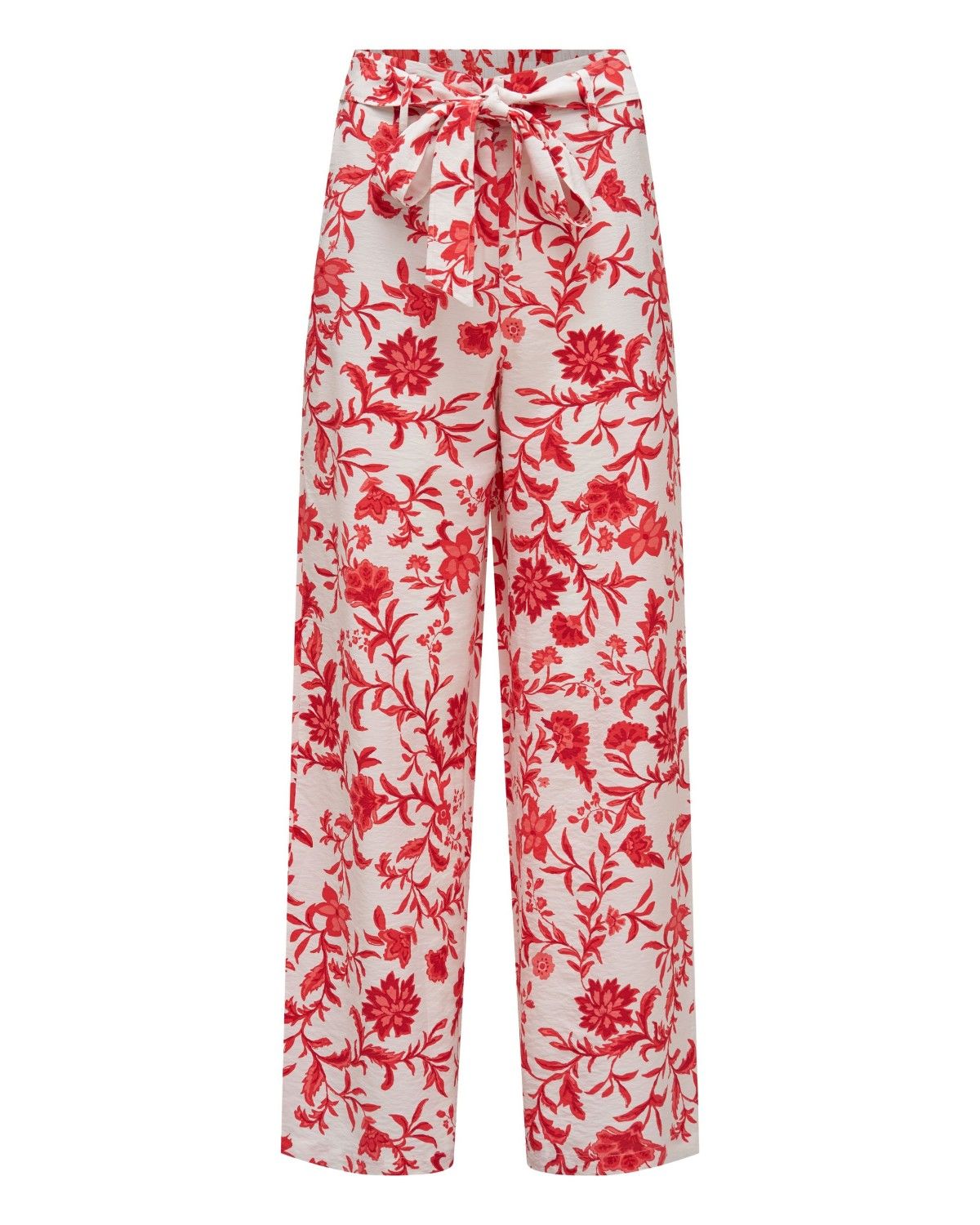 Calças Wide Leg com Estampado Floral Natural-6