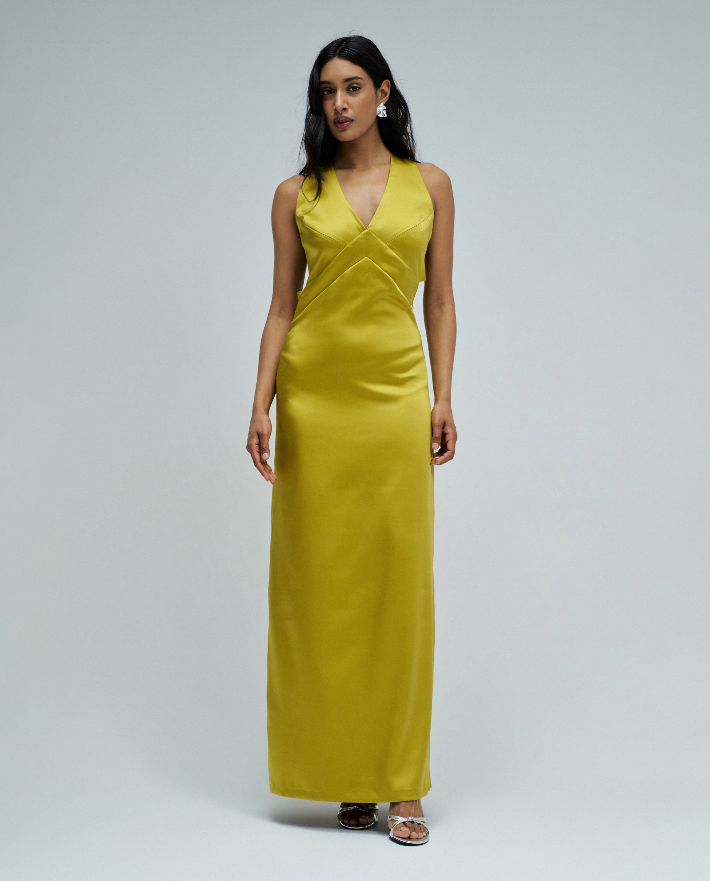 Imagem 0 de Vestido Comprido Acetinado