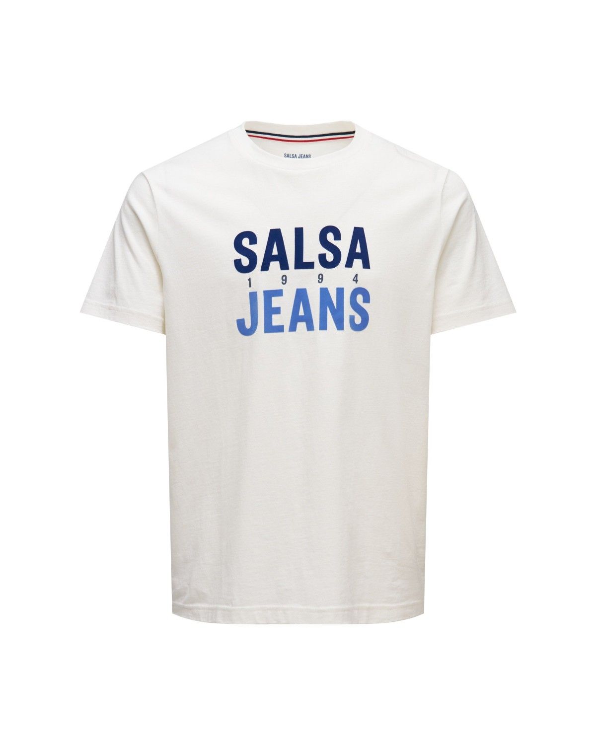 T-shirt com Branding Slim Fit Branco-6