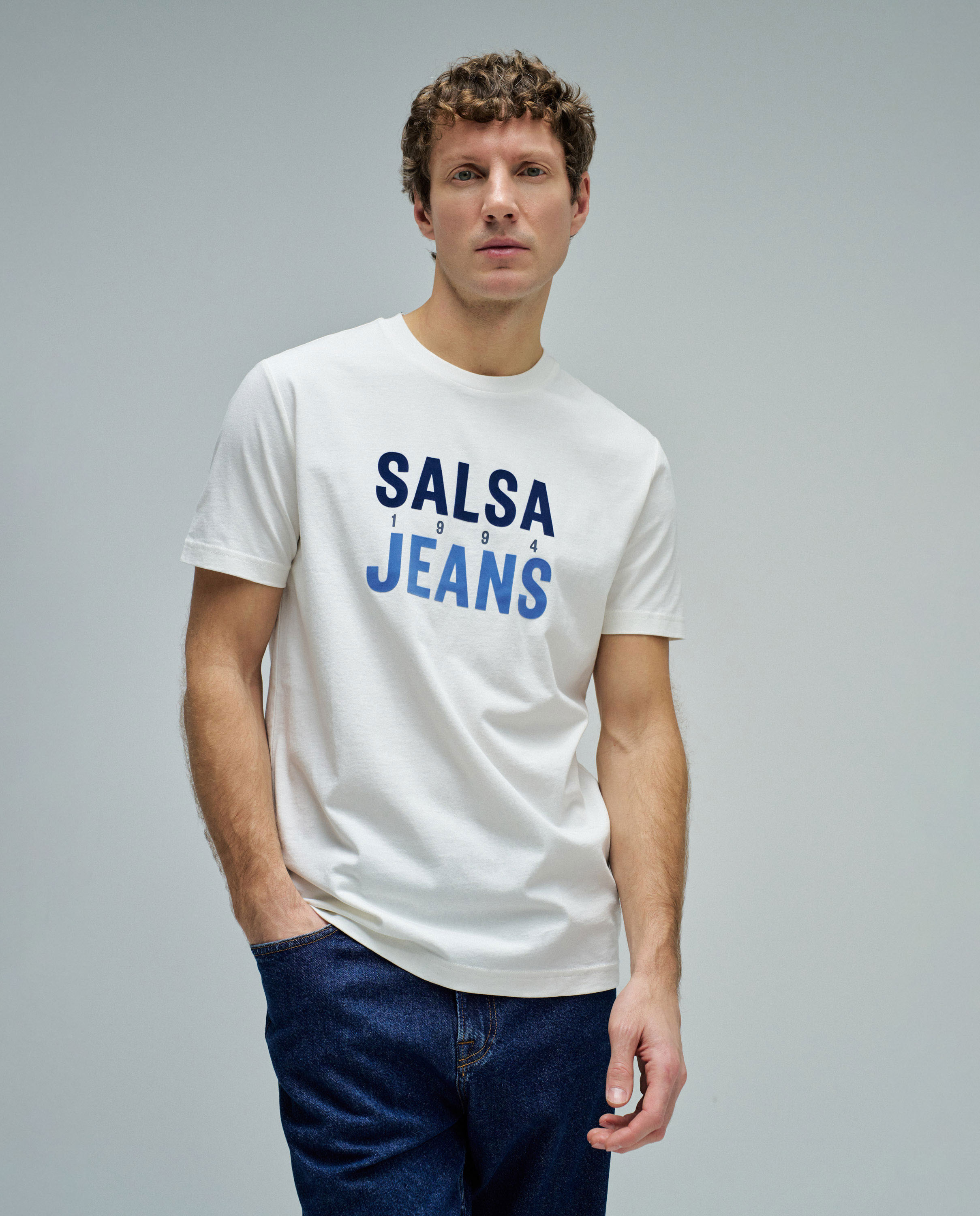 Imagem 0 de T-shirt com Branding Slim Fit