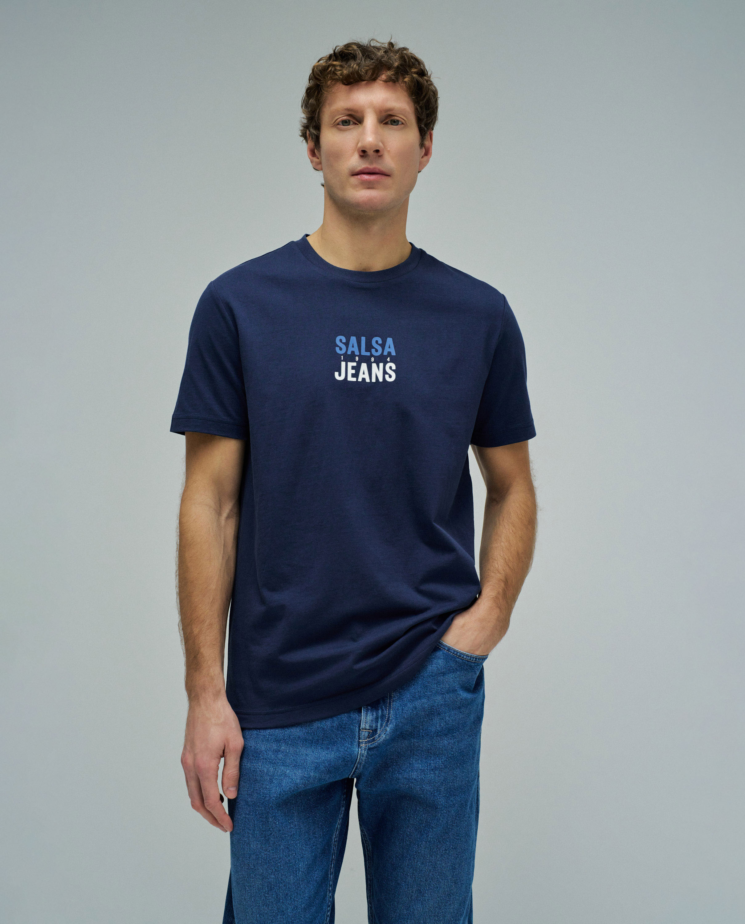 Imagem 0 de T-shirt com Branding Slim Fit