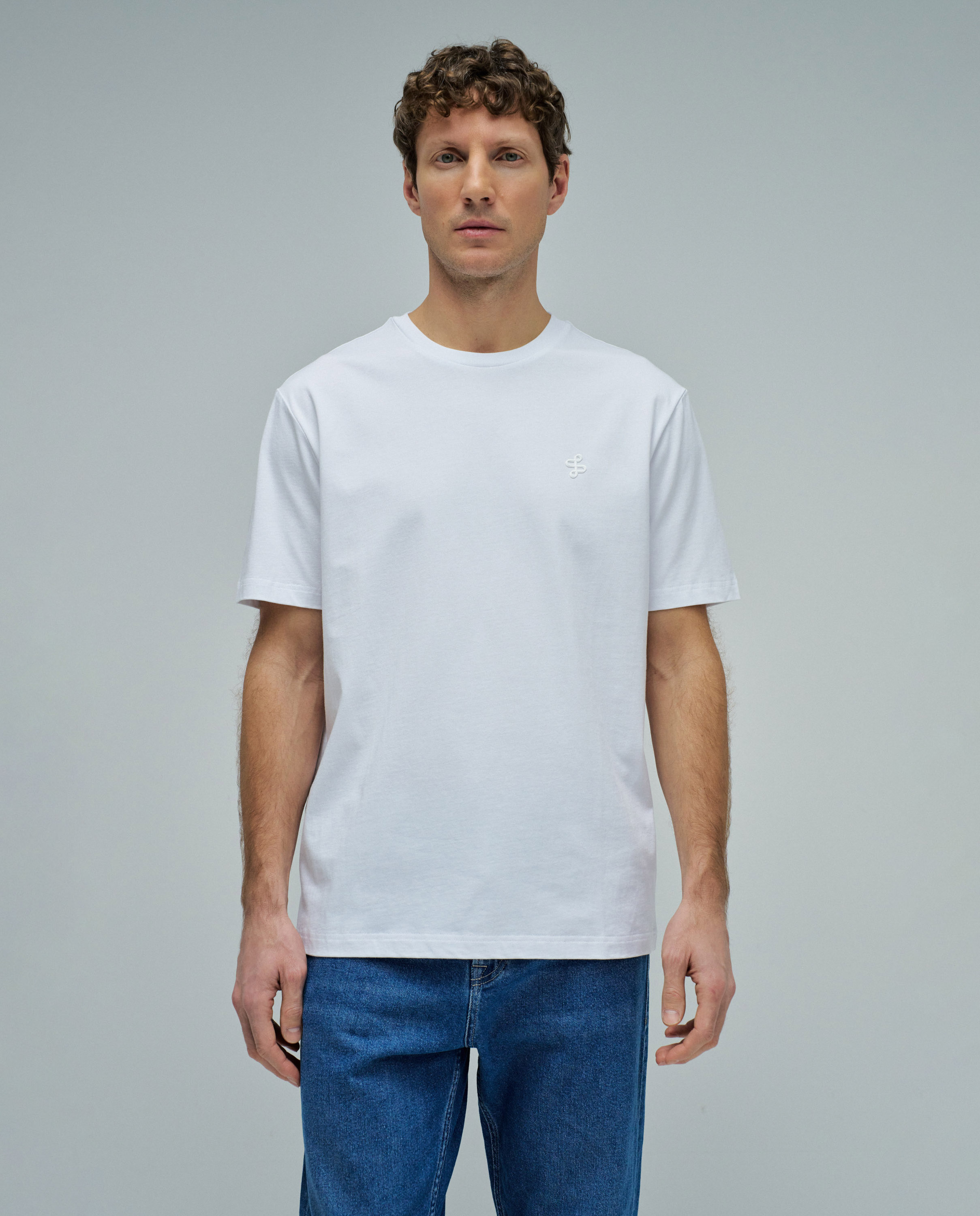 T-shirt com Branding Branco-1