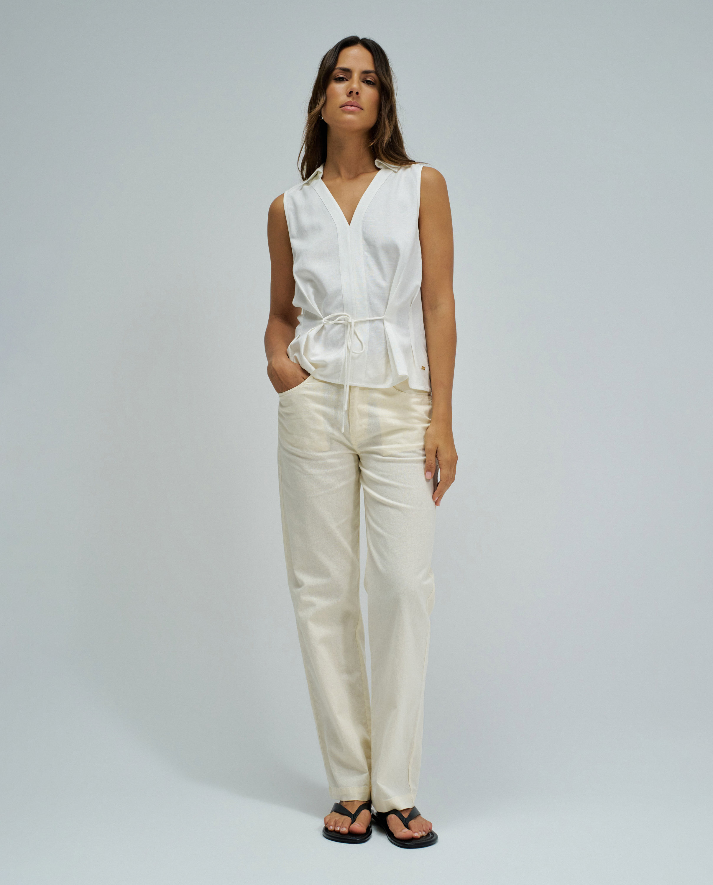 Blusa com Linho Branco-5