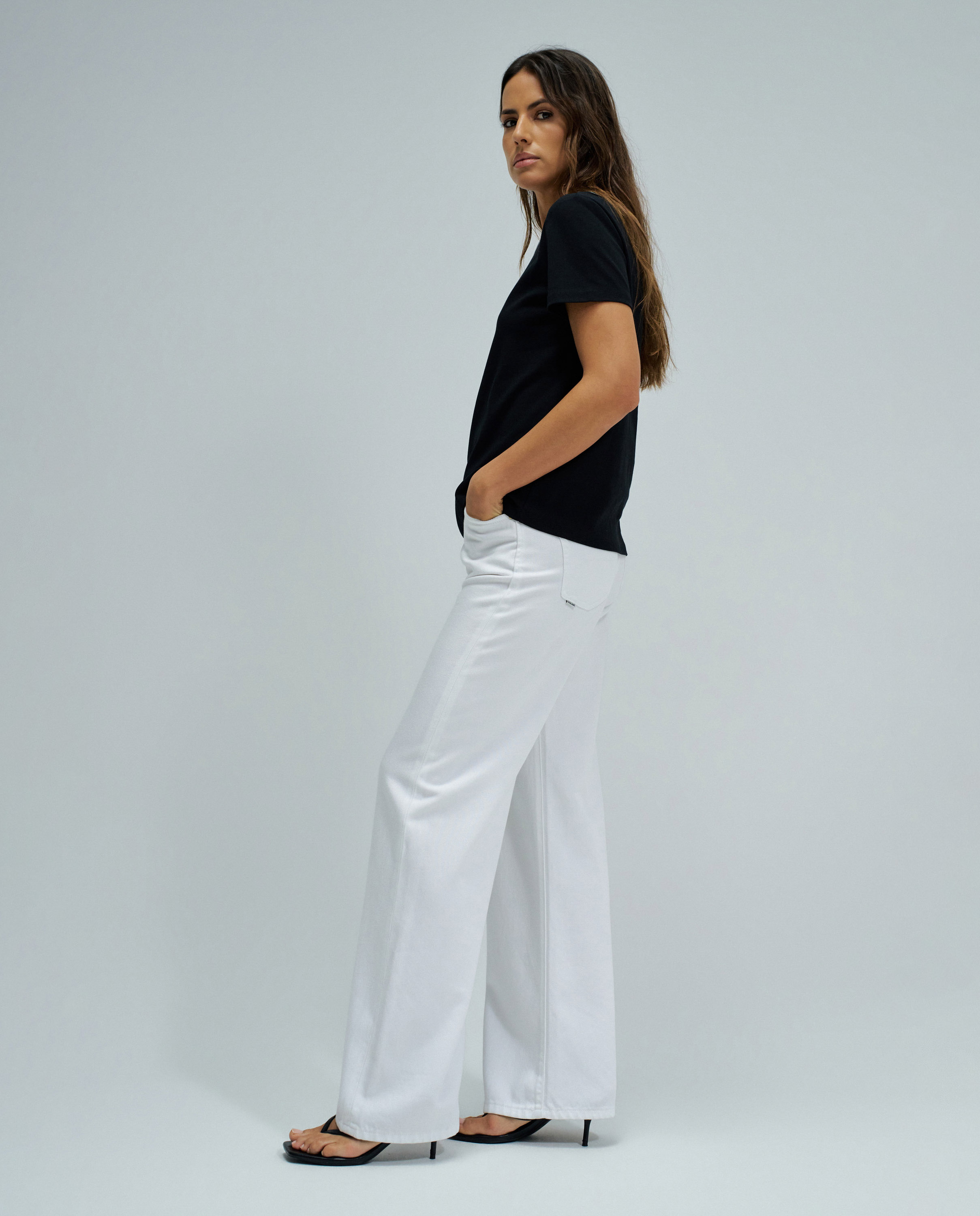 T-shirt Básica com Lurex Preto-2