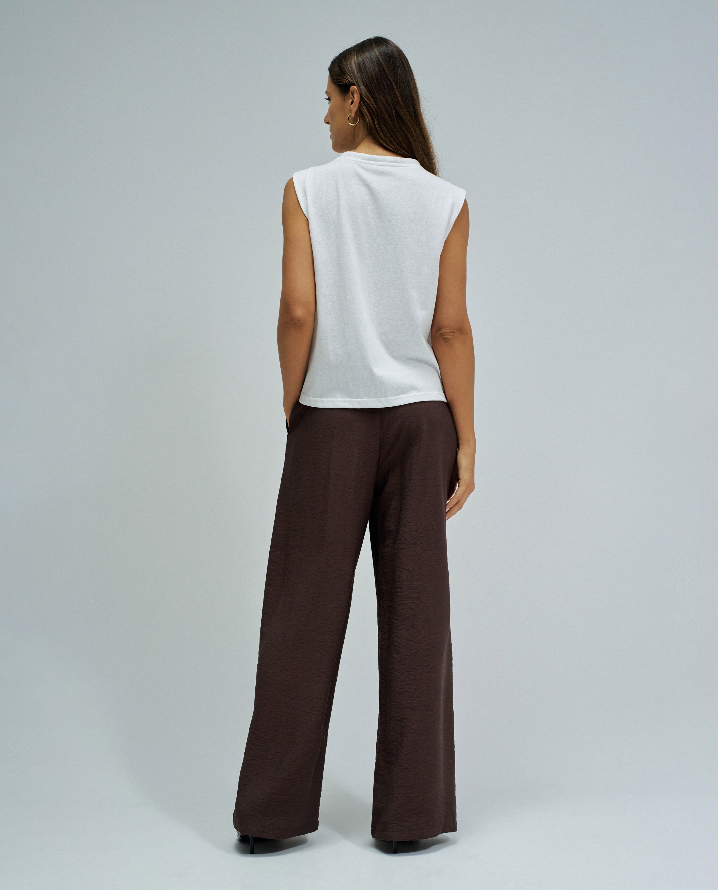 T-shirt com Écharpe Branco-3
