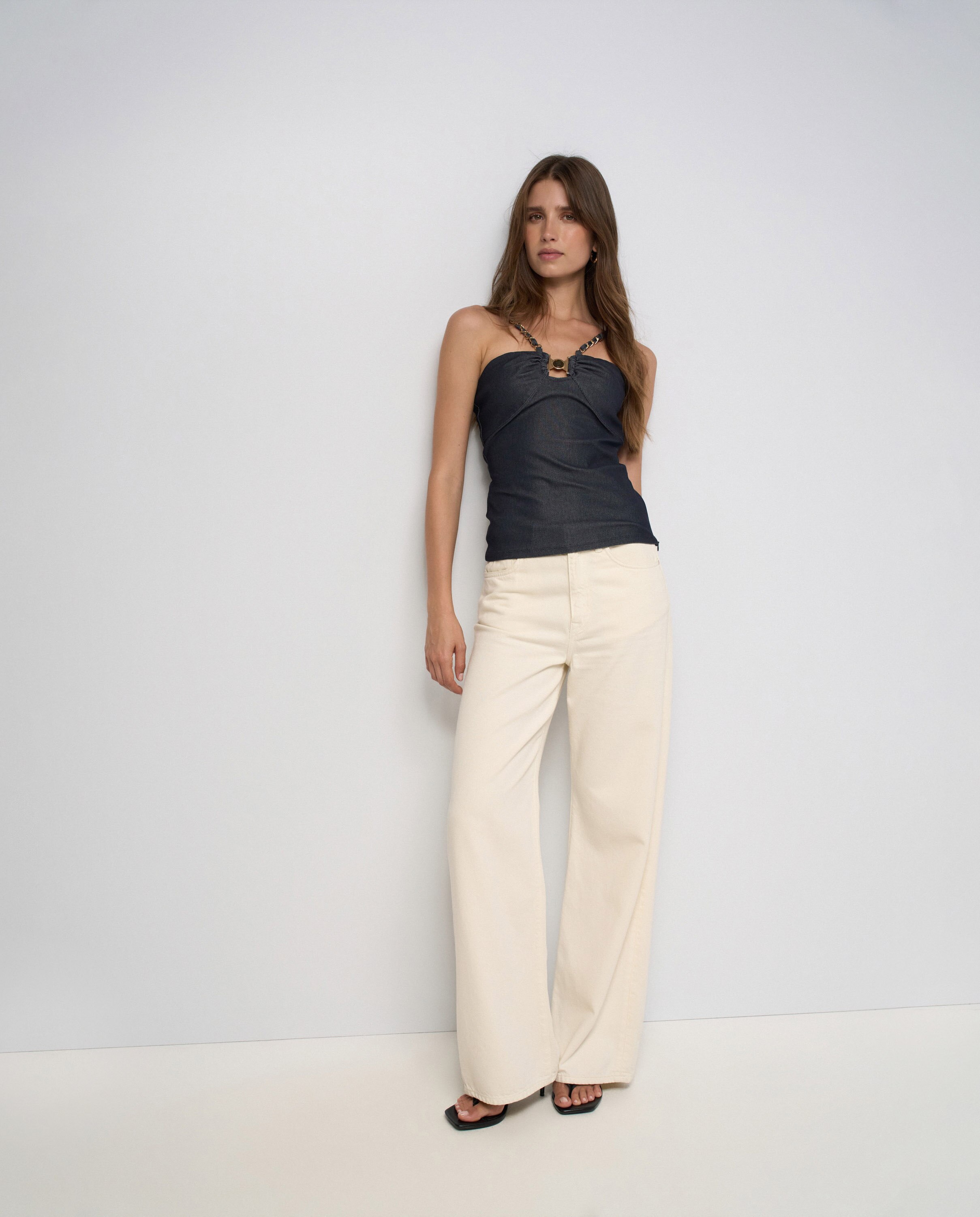 Top Denim Azul-5
