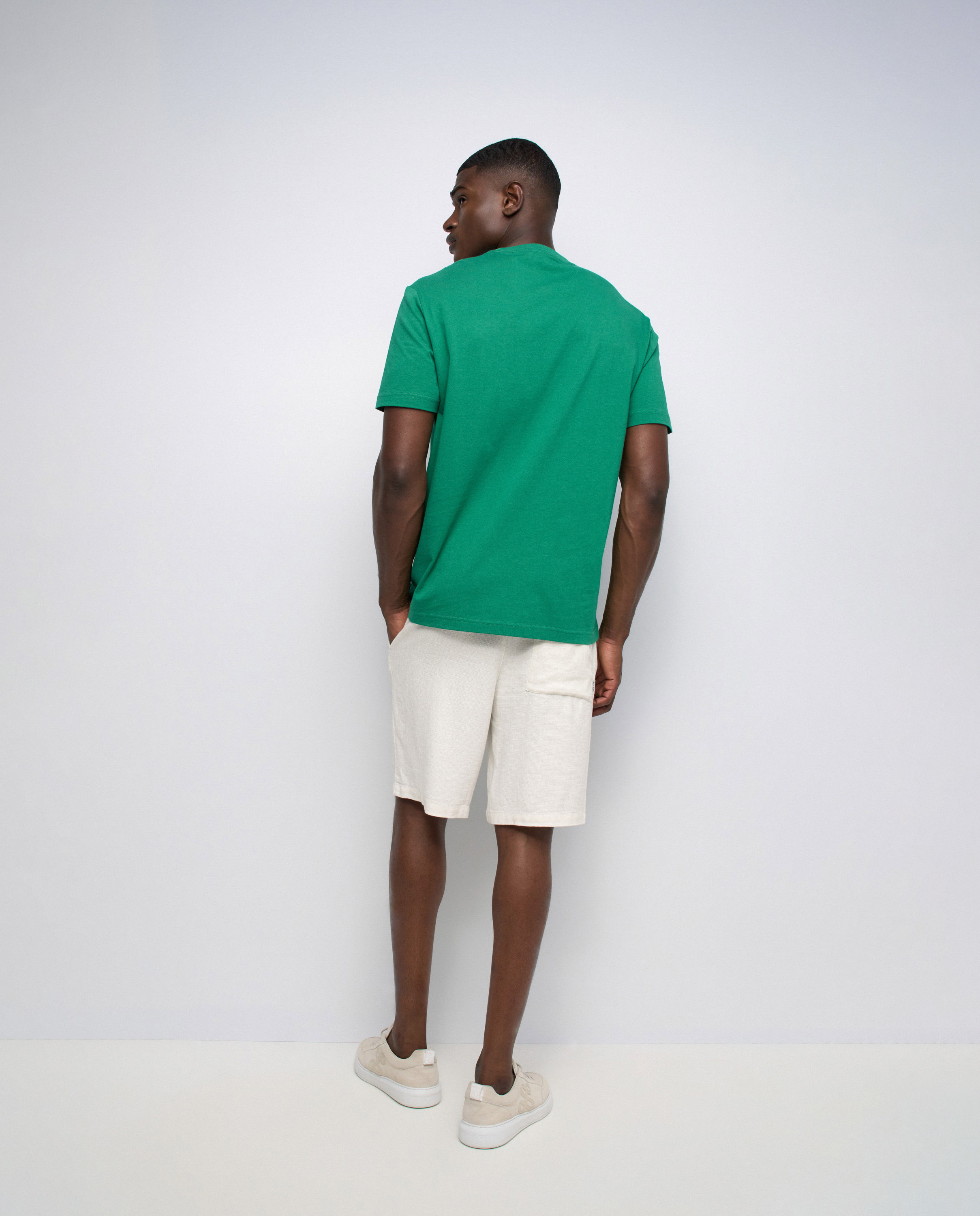 T-shirt com Branding Verde-3