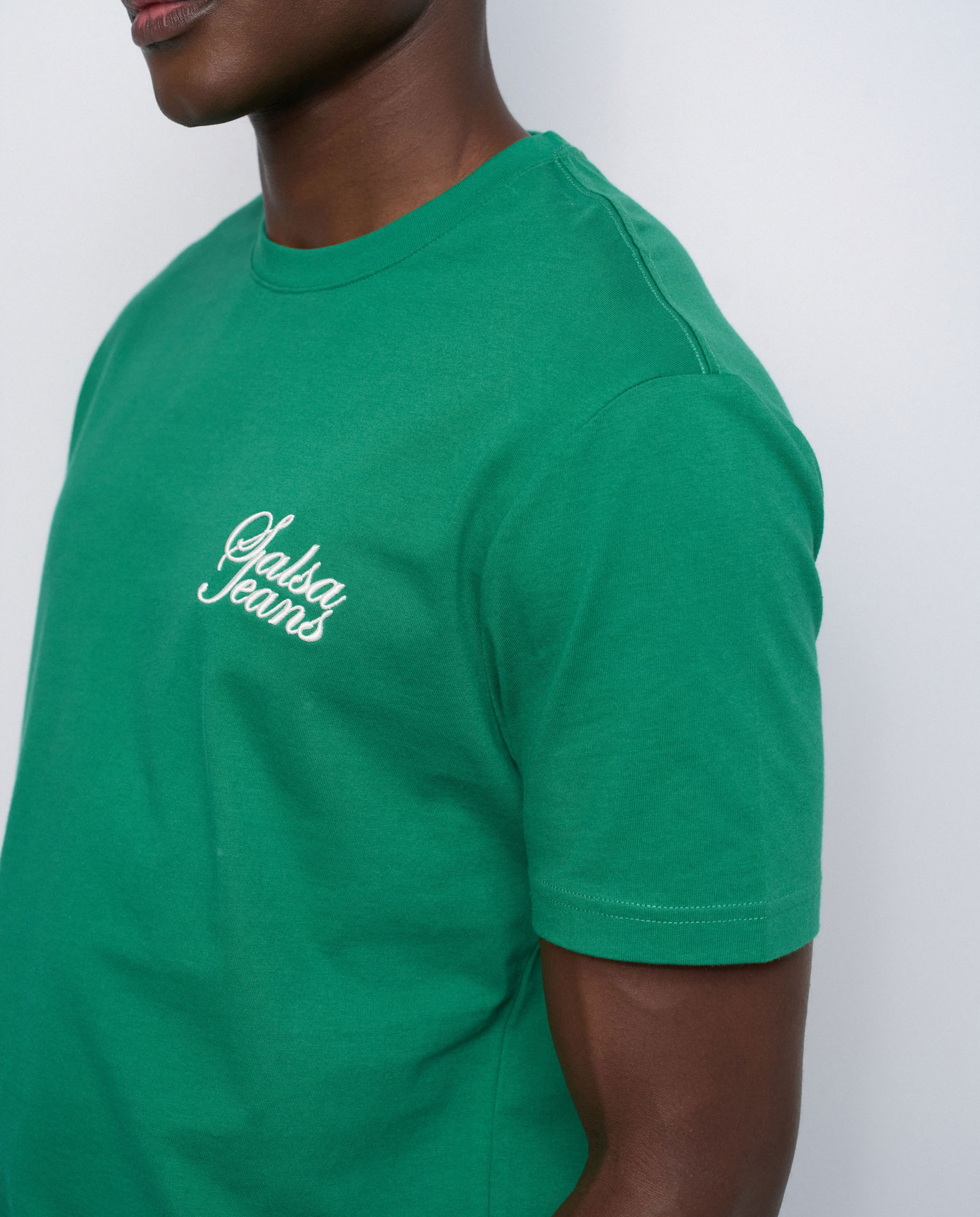 T-shirt com Branding Verde-4