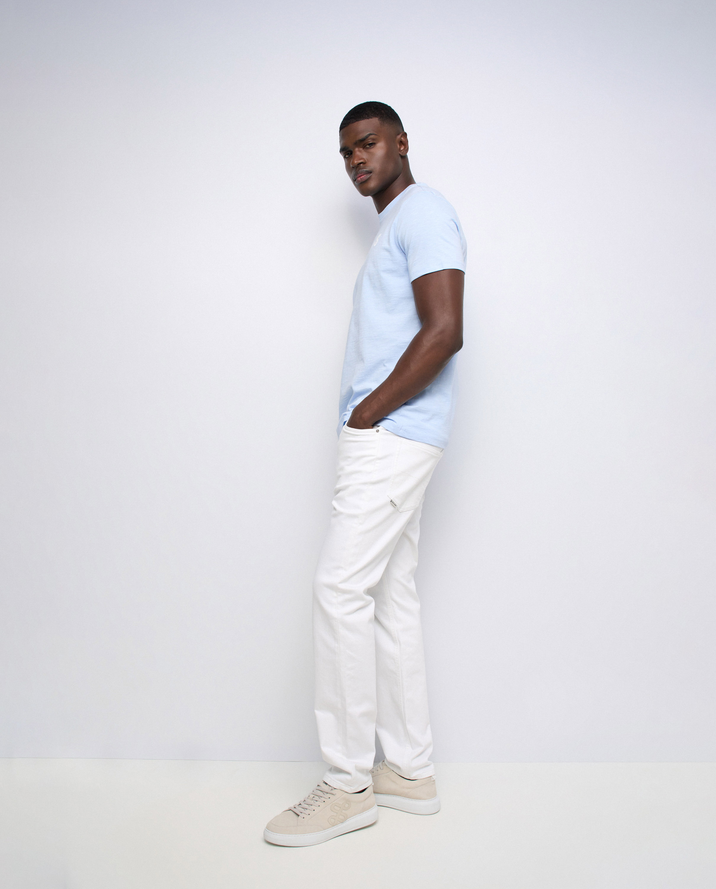 T-shirt com Branding Azul-2