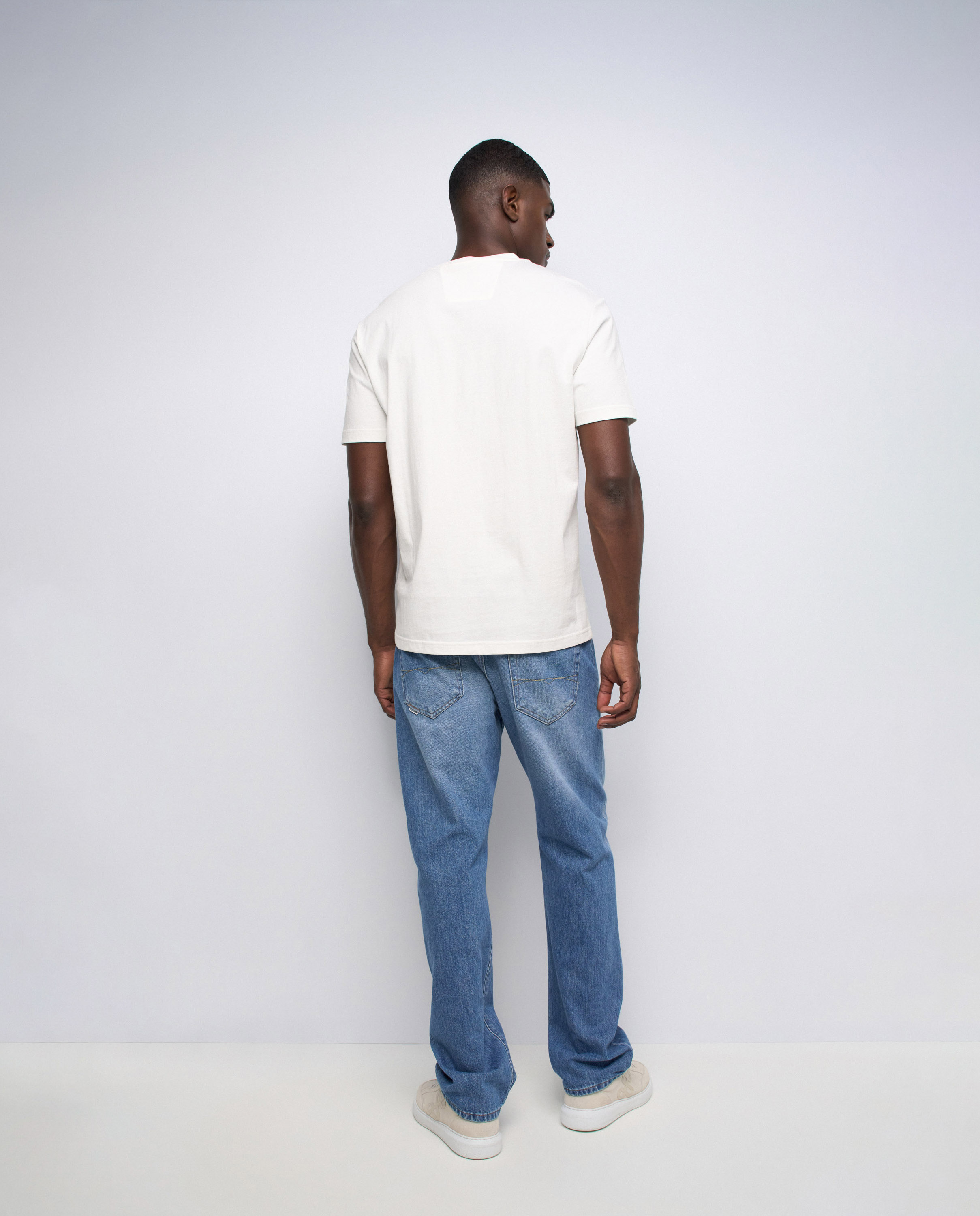 T-shirt com Branding Branco-3