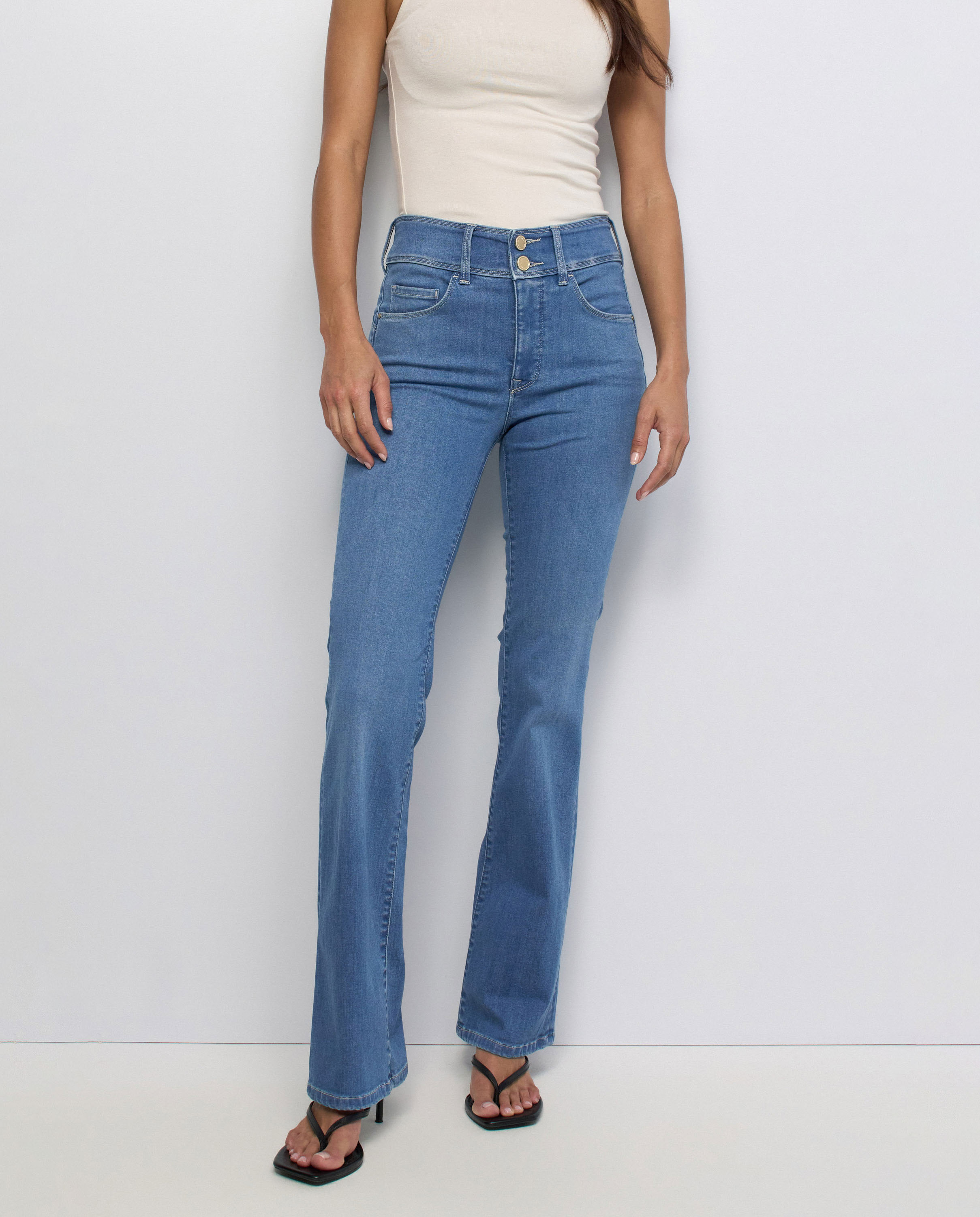 Jeans Secret Push In Bootcut Azul-5